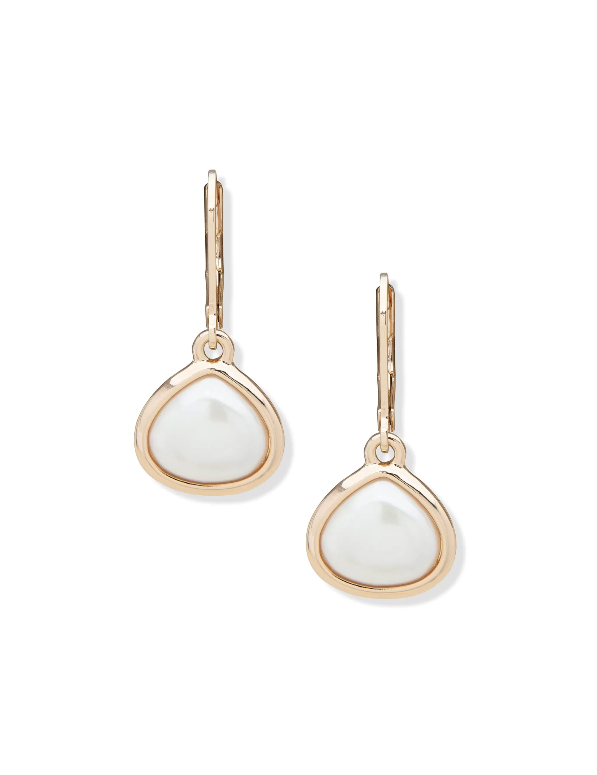 Shop Anne Klein Faux Pearl Blanc Drop Earrings