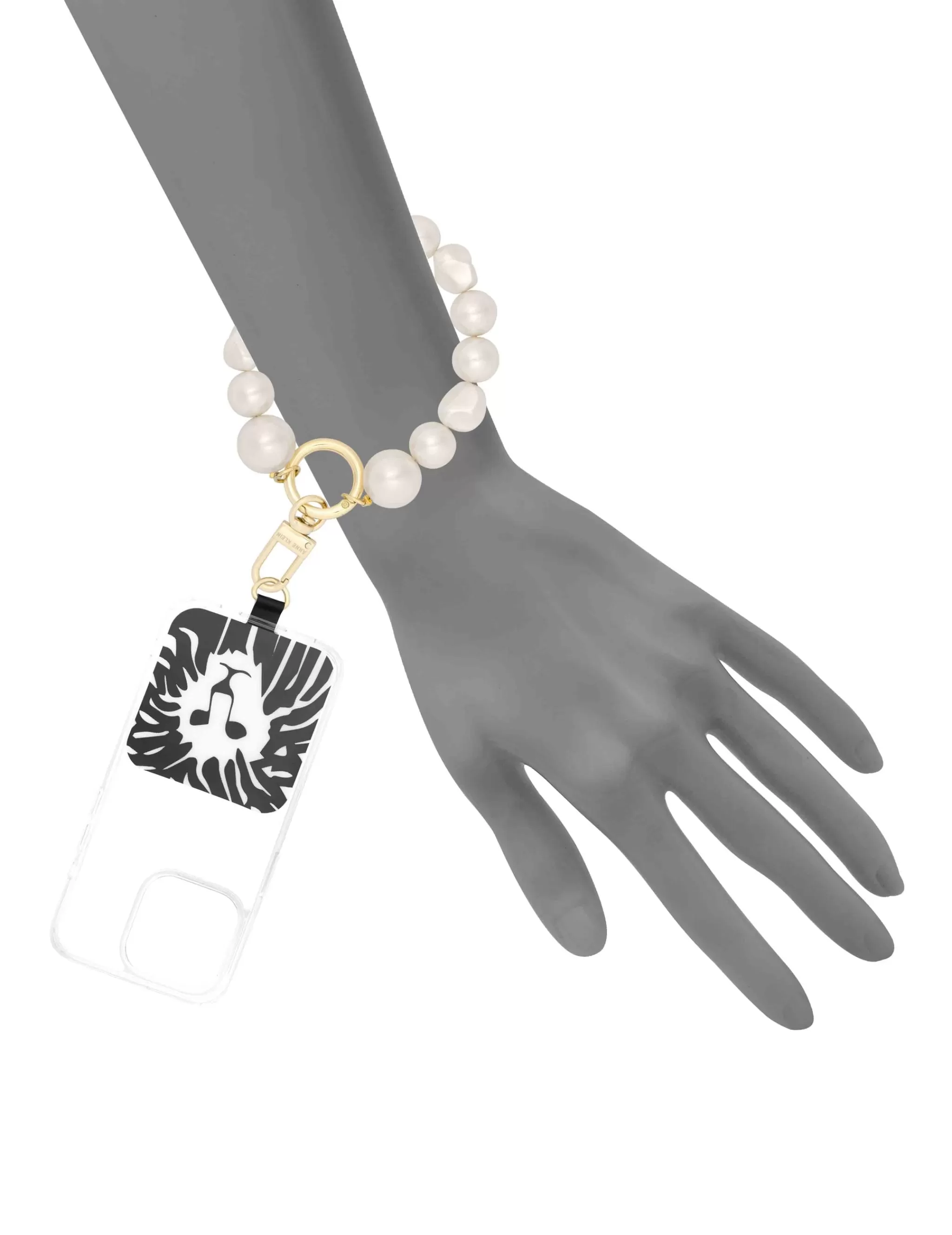 Cheap Anne Klein Faux Pearl Wrist Strap For IPhone® White/Gold-Tone