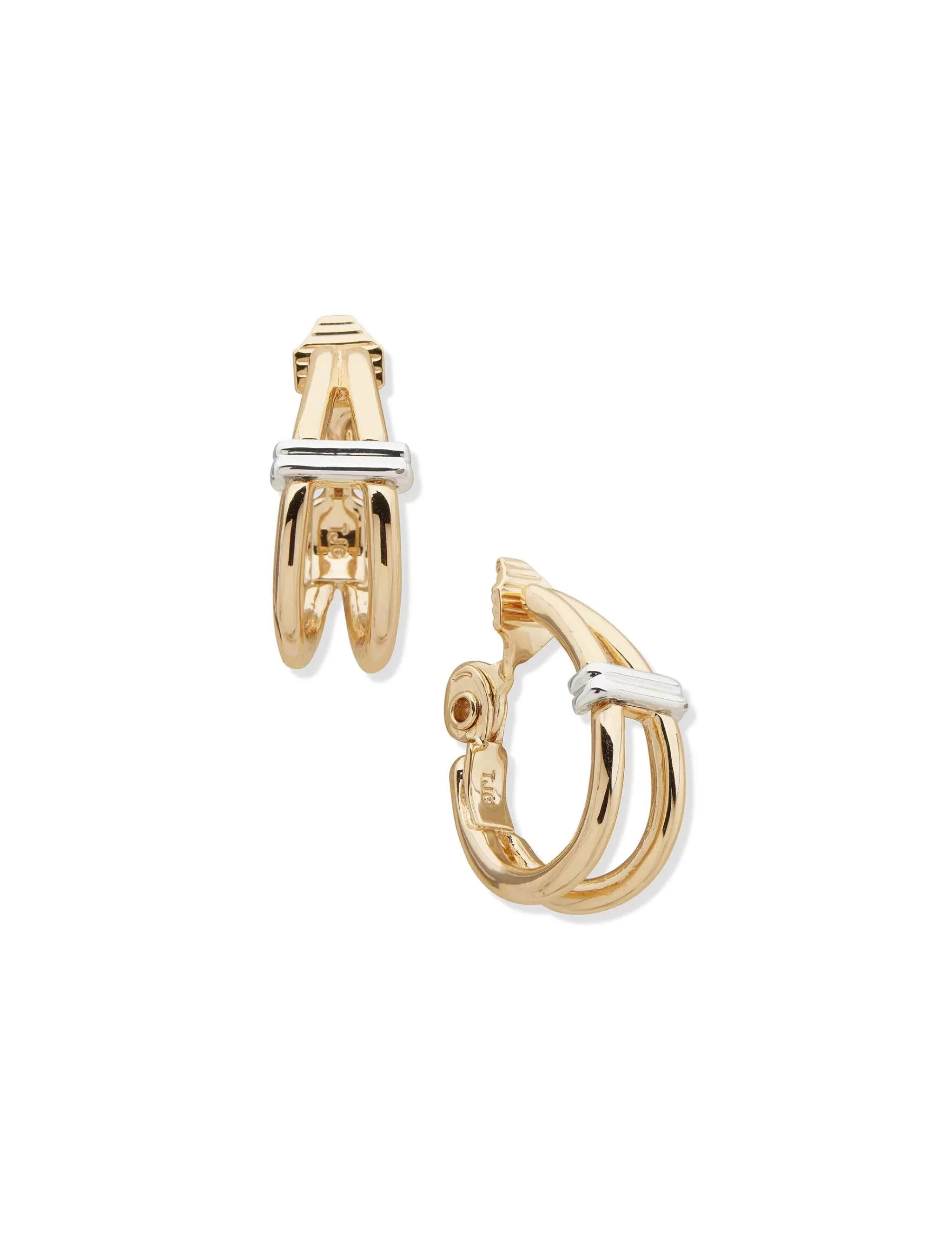Cheap Anne Klein Gold 26MM 2 Row Hoop Earring