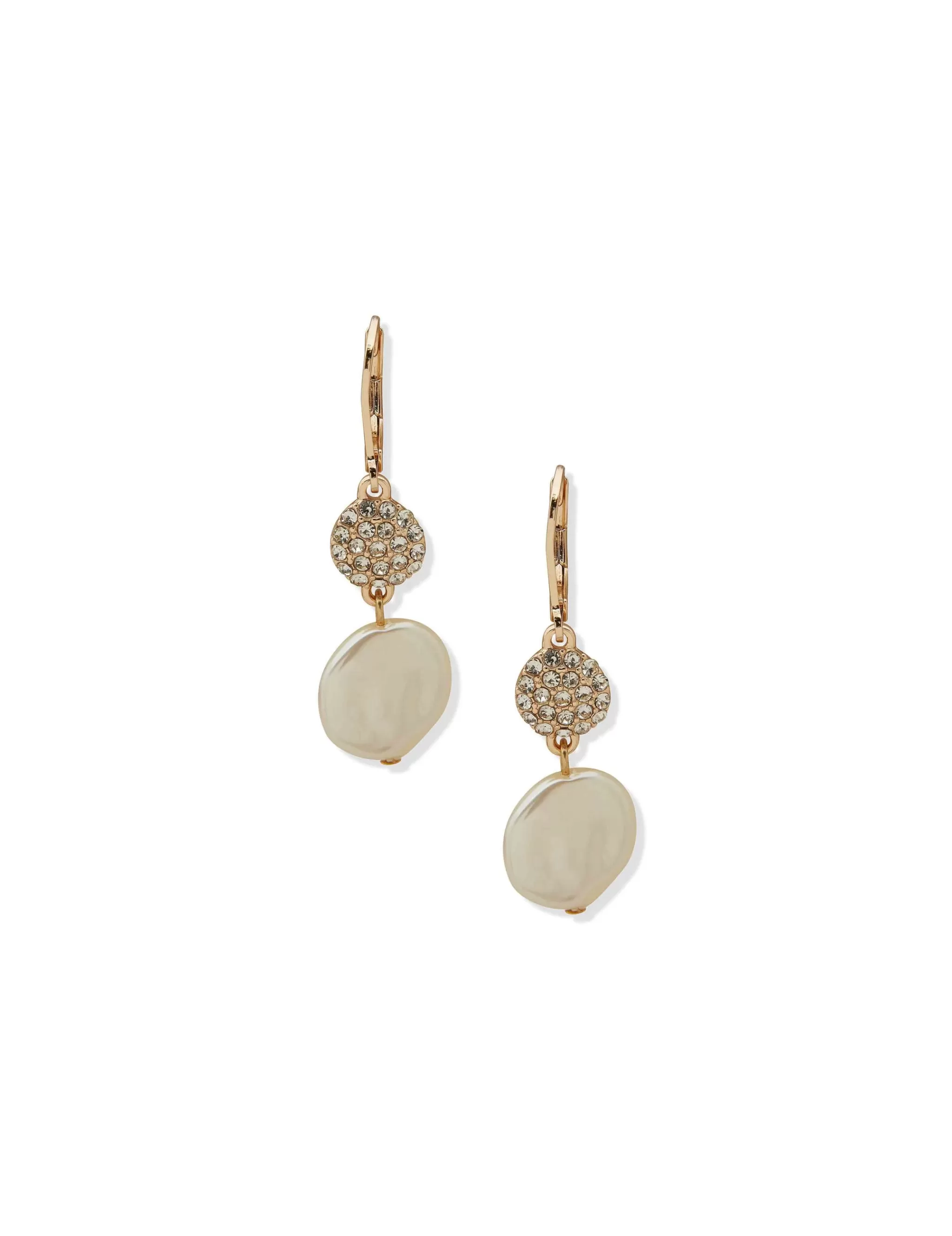 New Anne Klein Gold Double Drop Earring