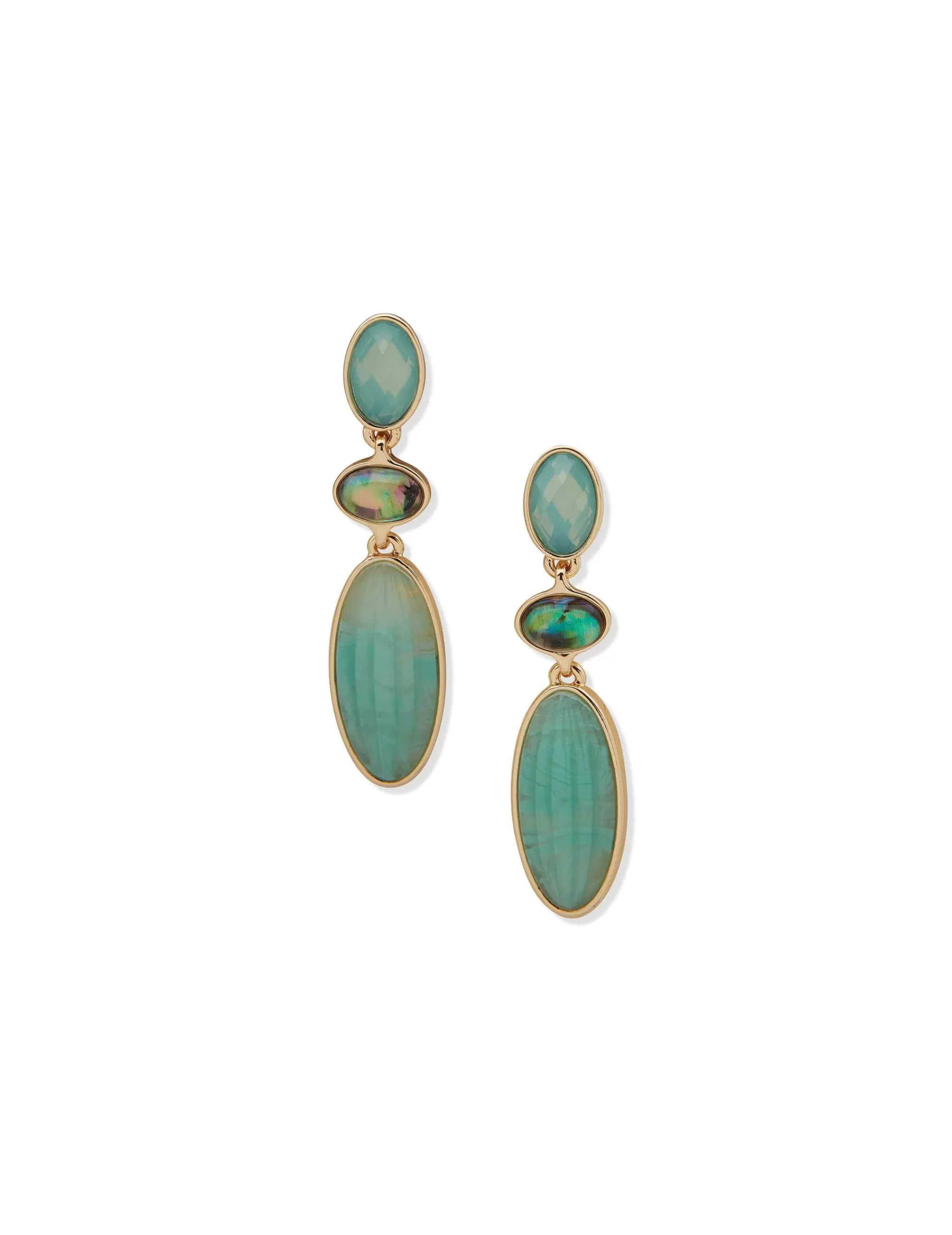 Shop Anne Klein Gold Linear Drop Earring