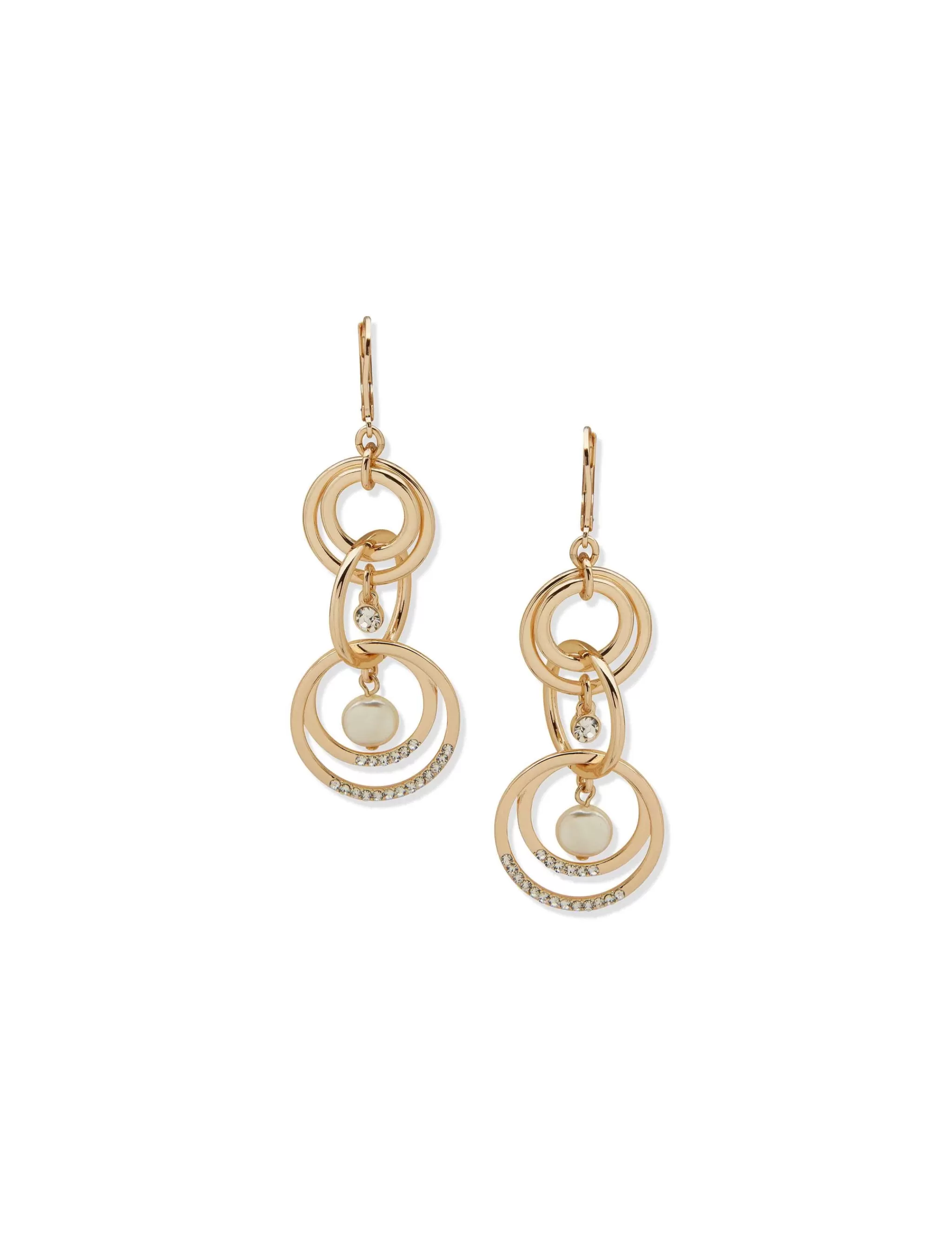 Sale Anne Klein Gold Linked Linear Earring