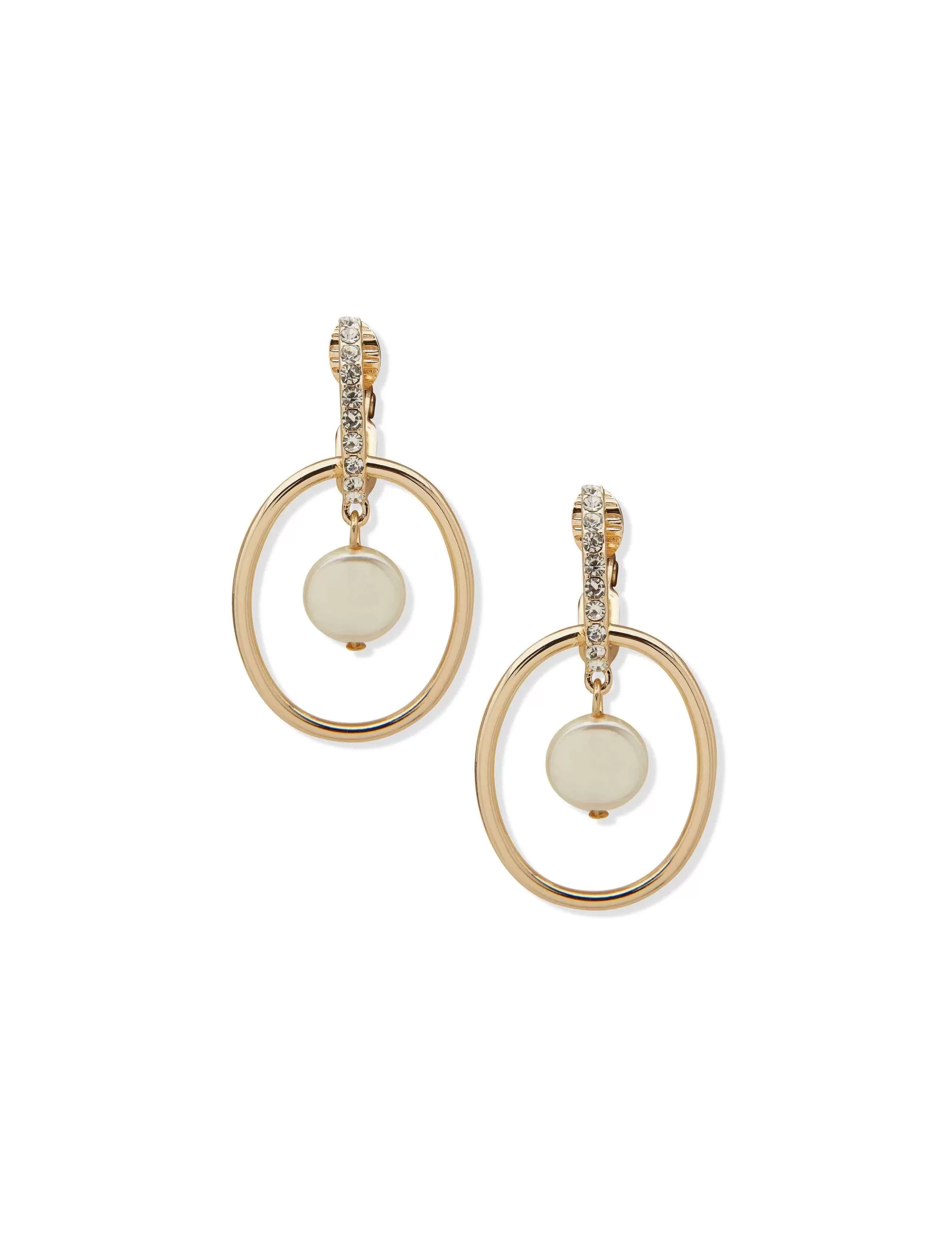 Sale Anne Klein Gold Pearl Orbital Earring