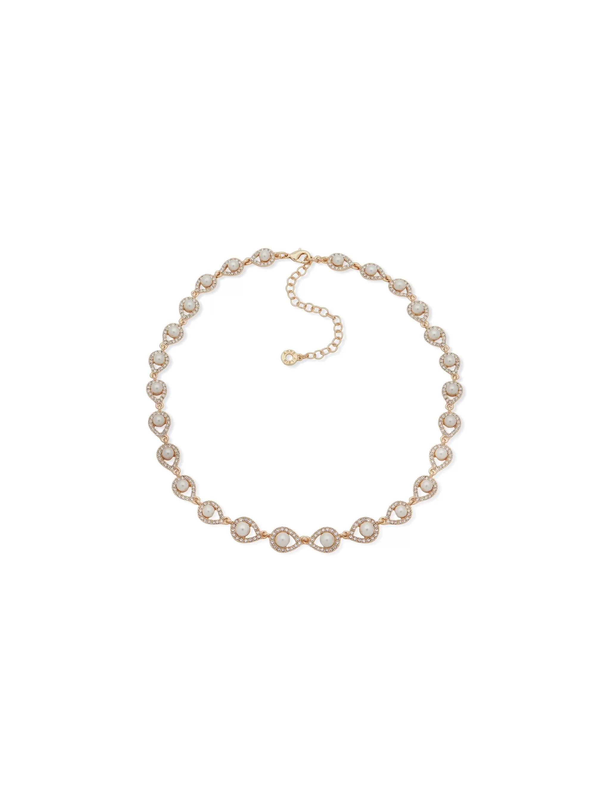 Cheap Anne Klein Gold-Tone Blanc Faux Pearl Necklace