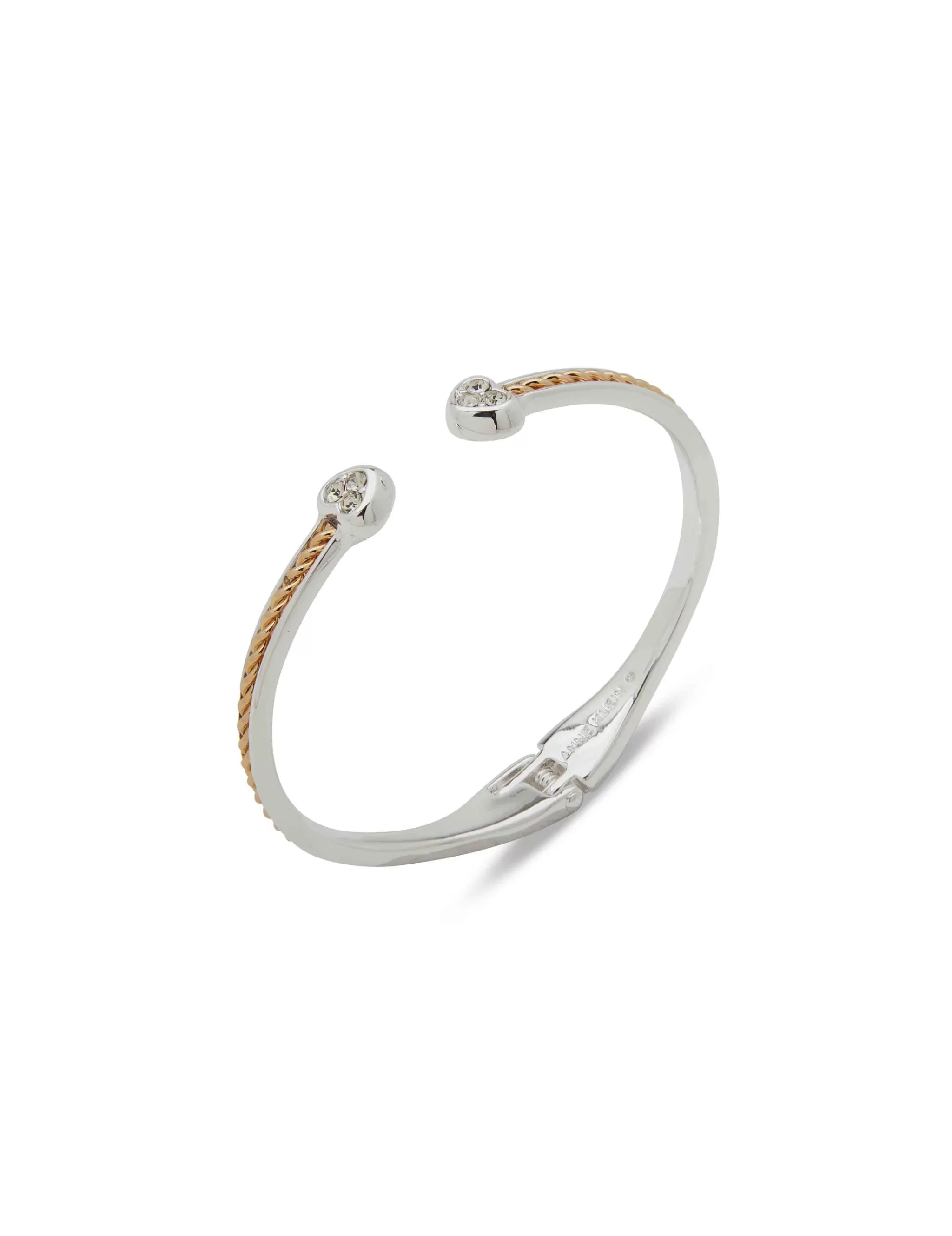 Fashion Anne Klein Heart Roped Hinge Bracelet