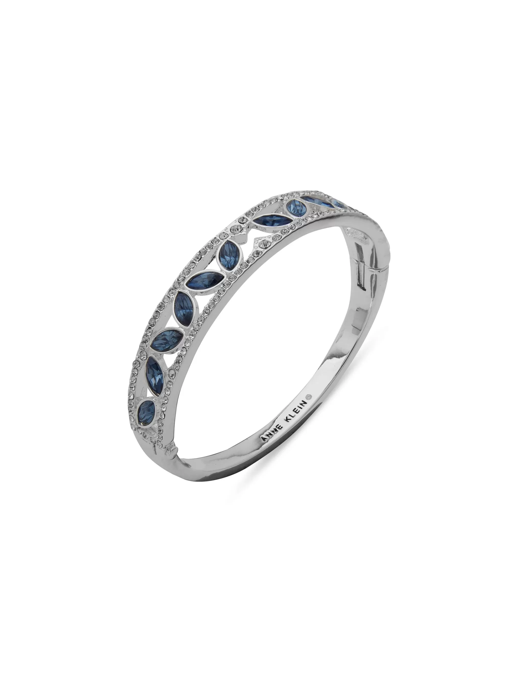 Best Sale Anne Klein Hinge Bracelet Set Sapphire In Gift Box