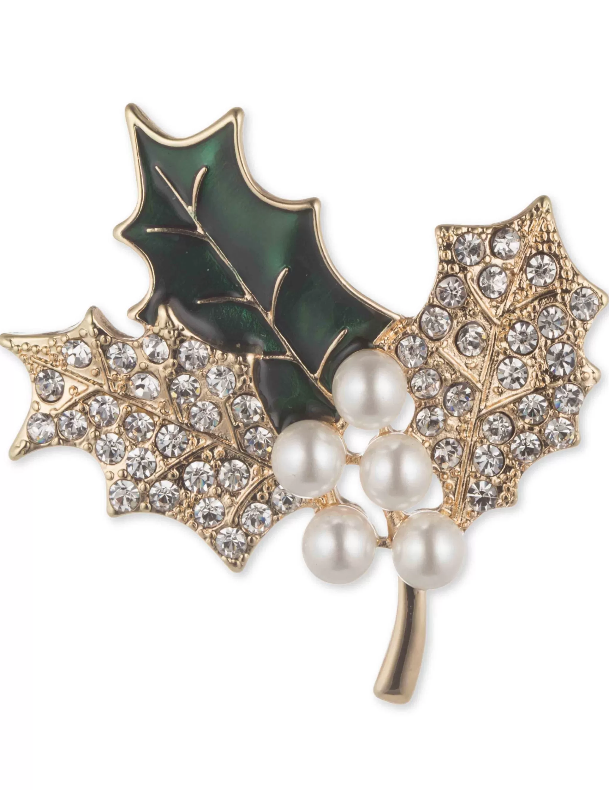 Fashion Anne Klein Holly Branch Pin