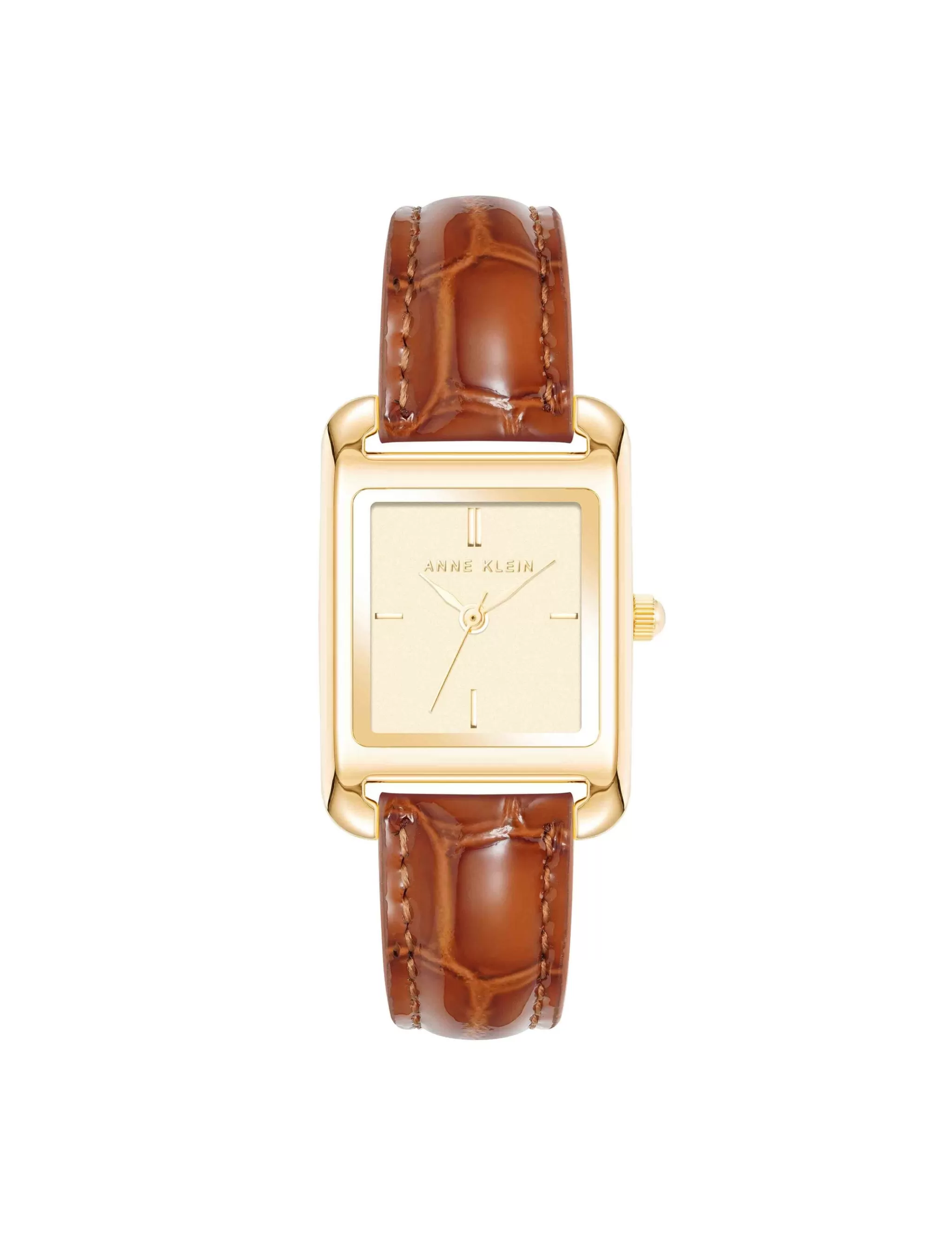 Store Anne Klein Legacy Calfskin Leather Strap Watch