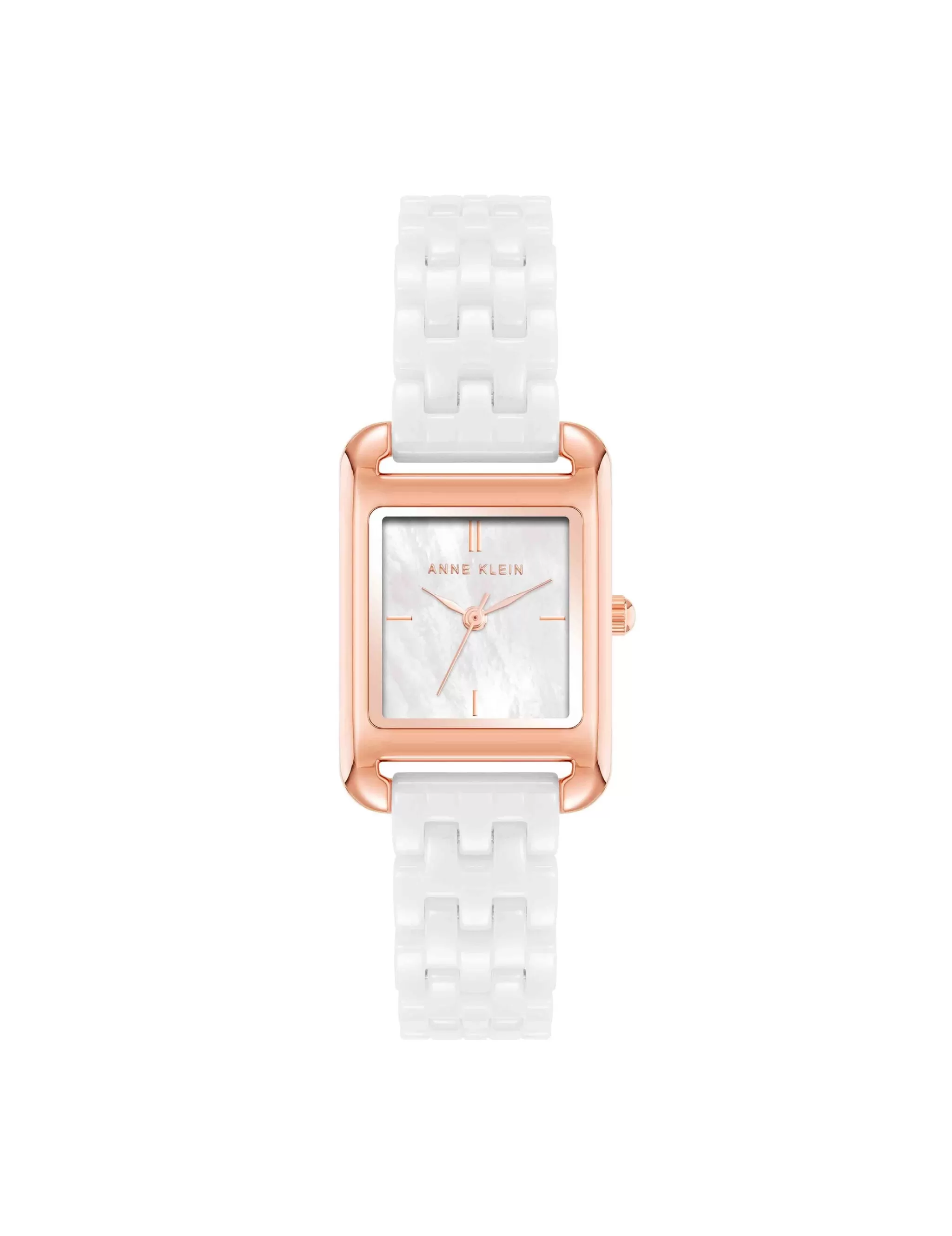 Flash Sale Anne Klein Legacy Ceramic Bracelet Watch Rose Gold-Tone/ White