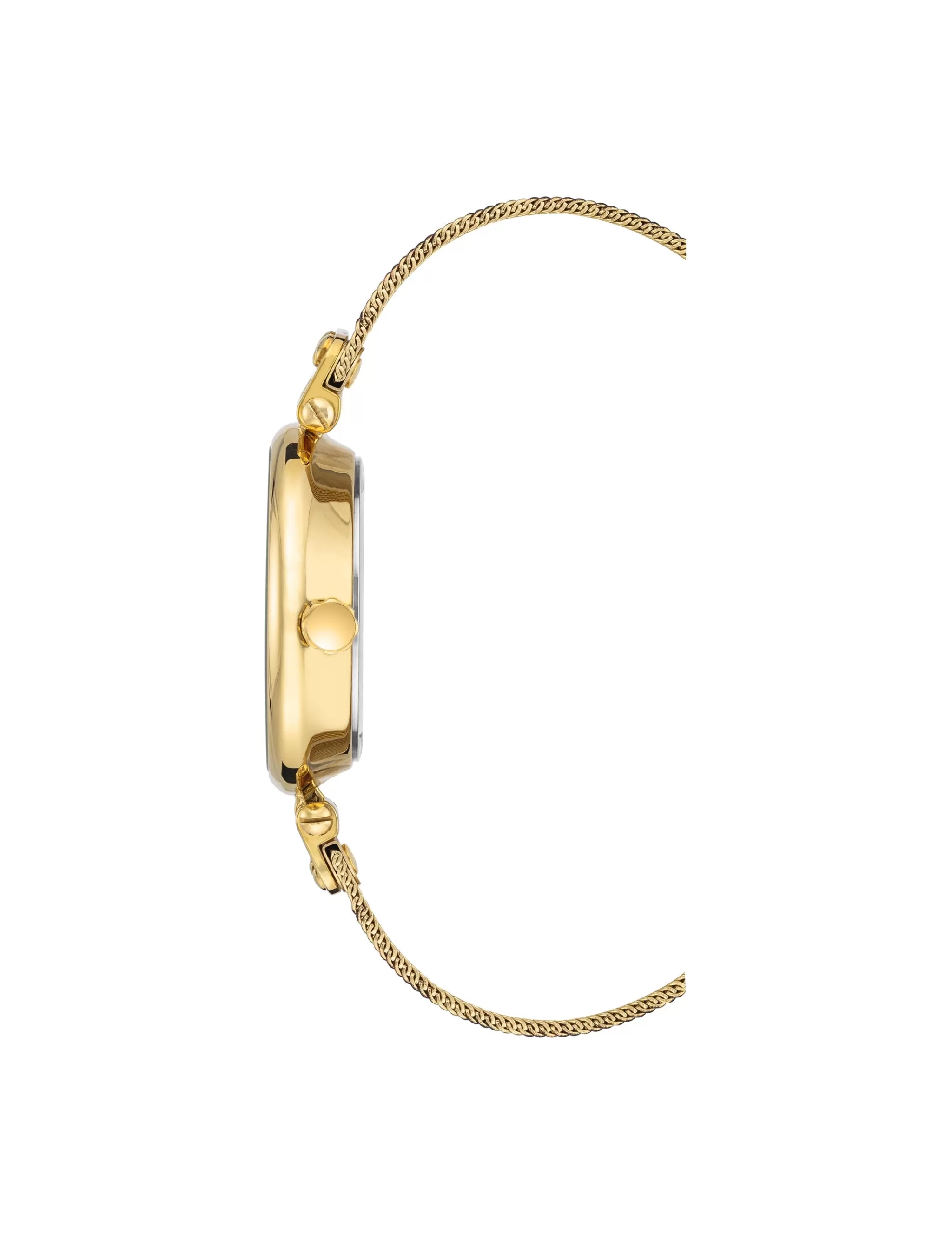 Cheap Anne Klein Leopard Mesh Band Watch- Sale Gold-Tone/Leopard