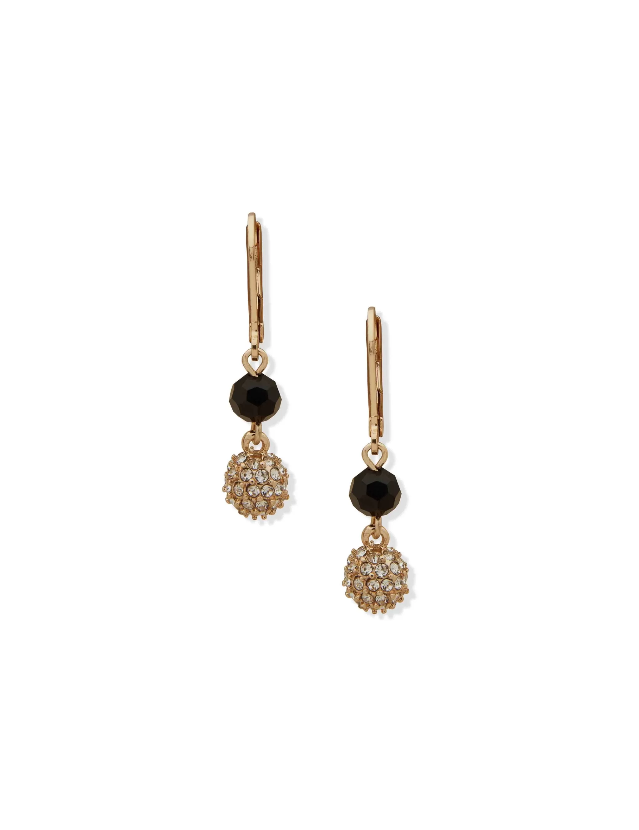 Best Anne Klein Leverback Fireball Double Drop Earrings