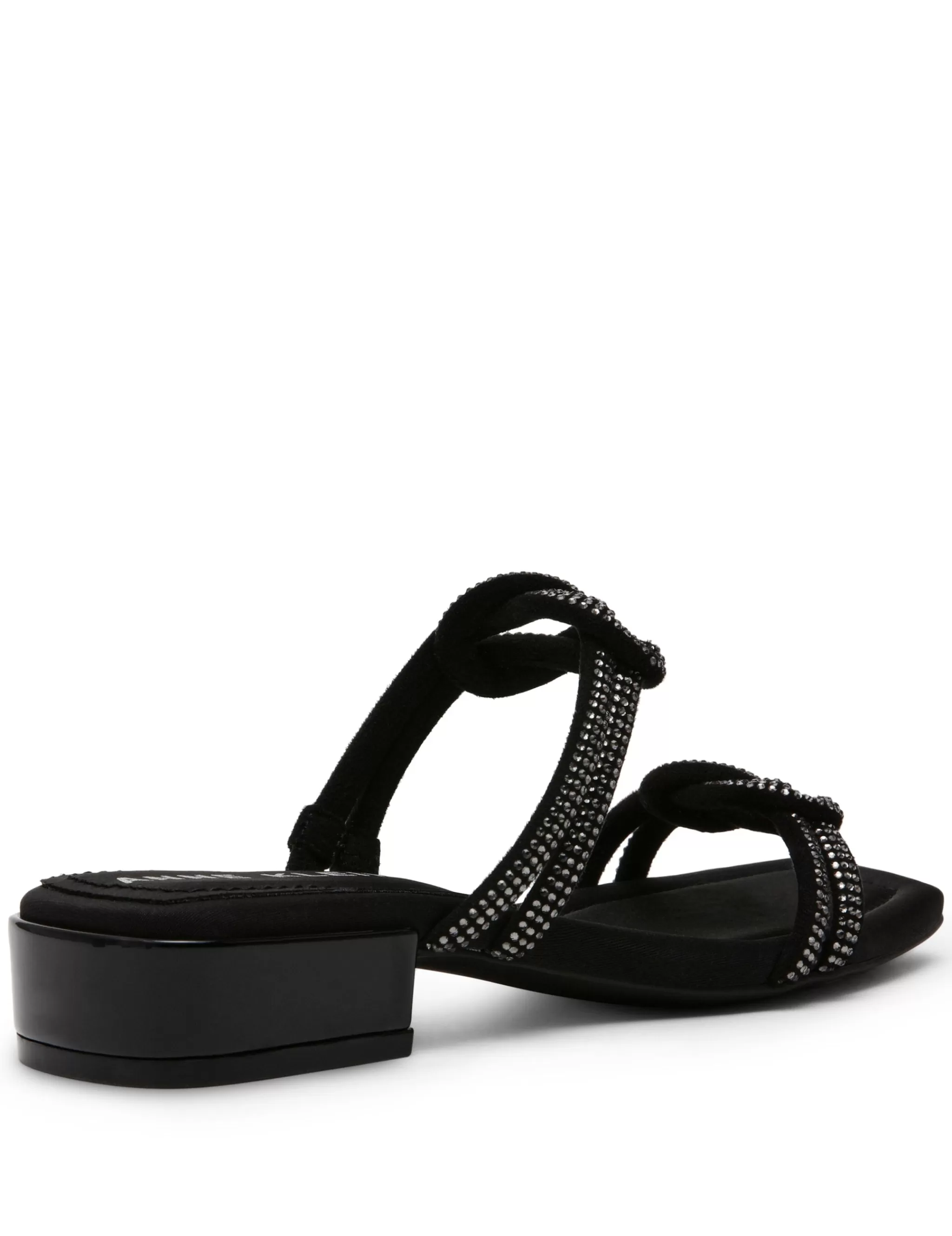 Fashion Anne Klein Liza Sandal Black Crystal