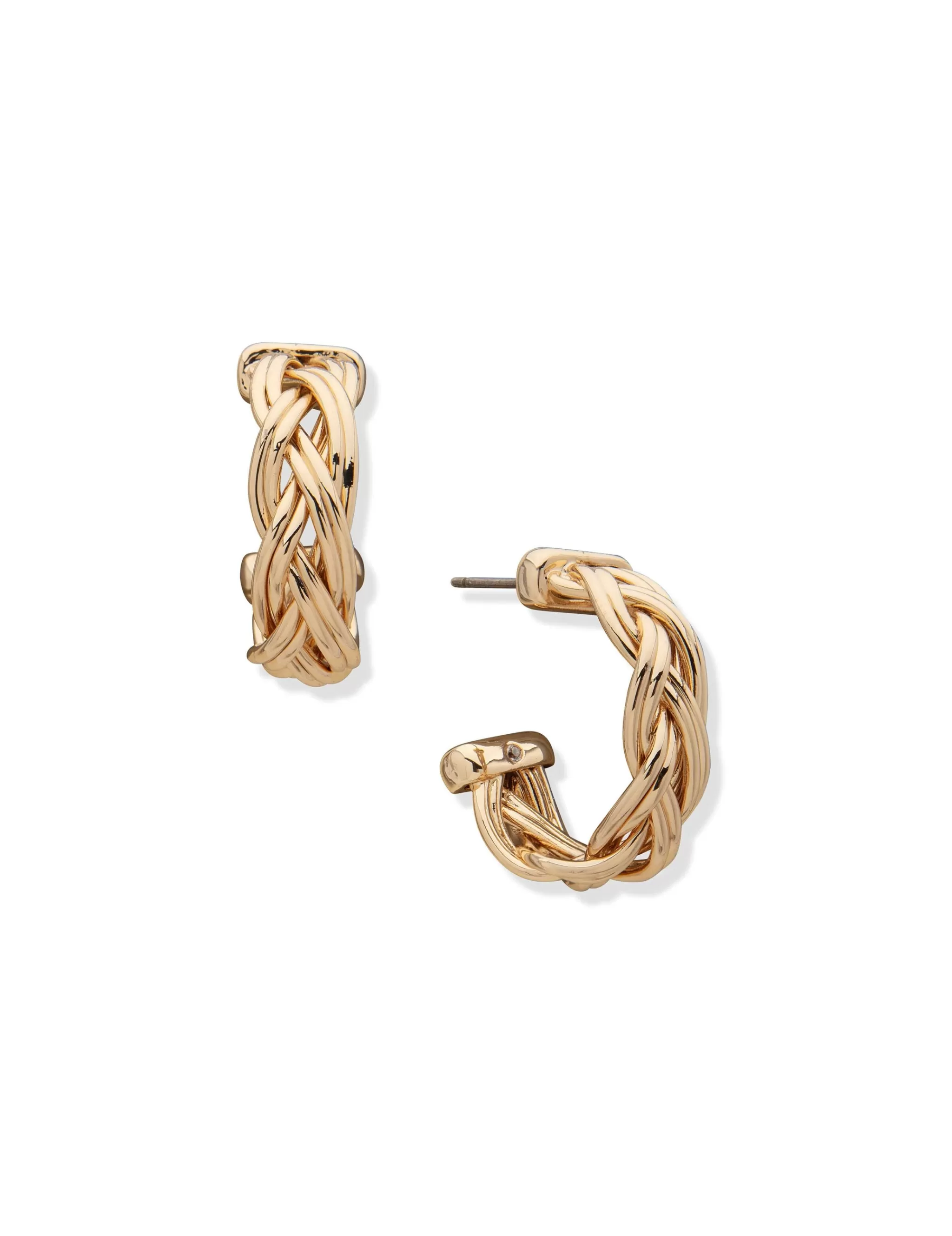 Sale Anne Klein Loose Braid Pierced Hoop Earring