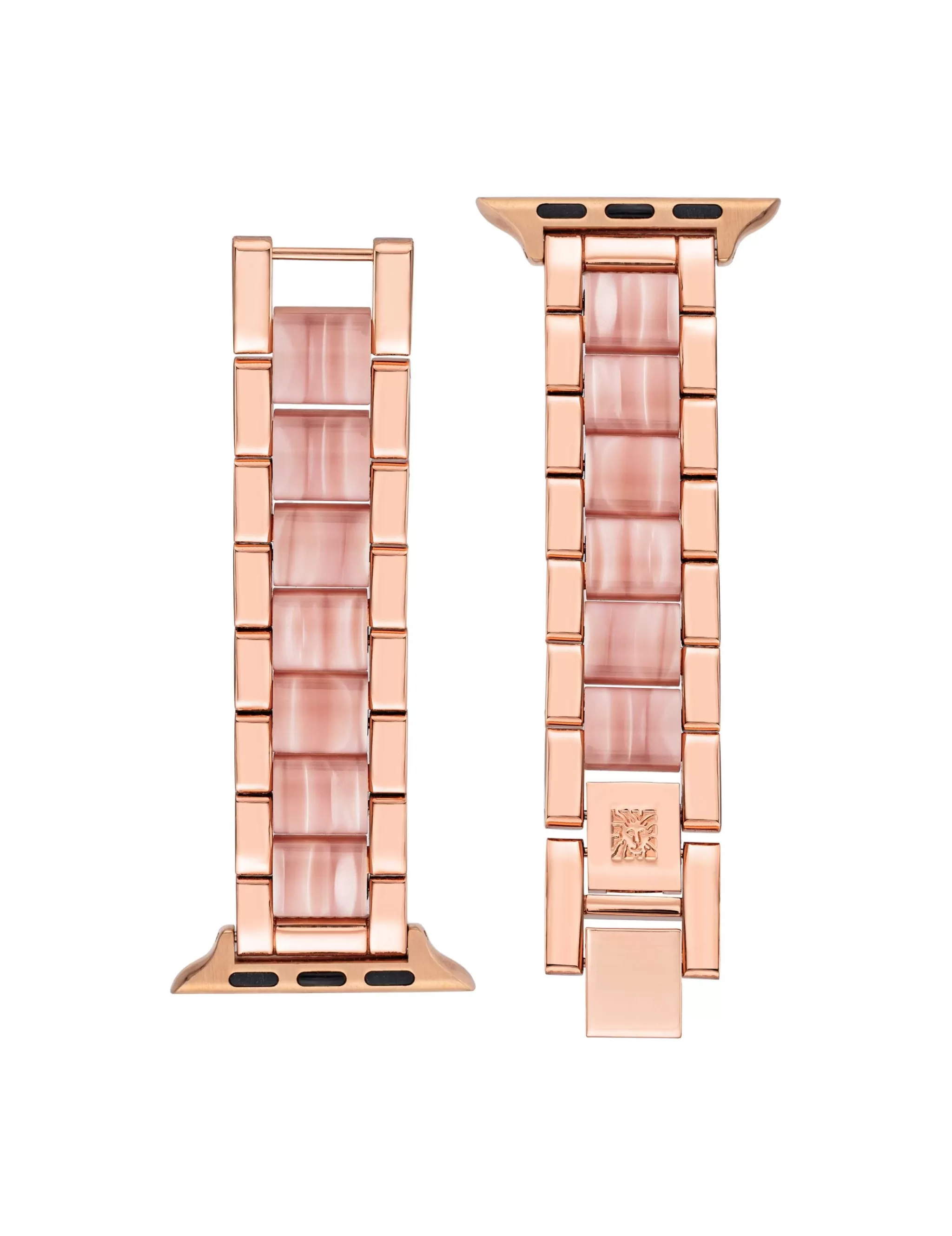 Hot Anne Klein Marbleized Resin Bracelet Band For Apple Watch® Pink/Rose Gold-Tone