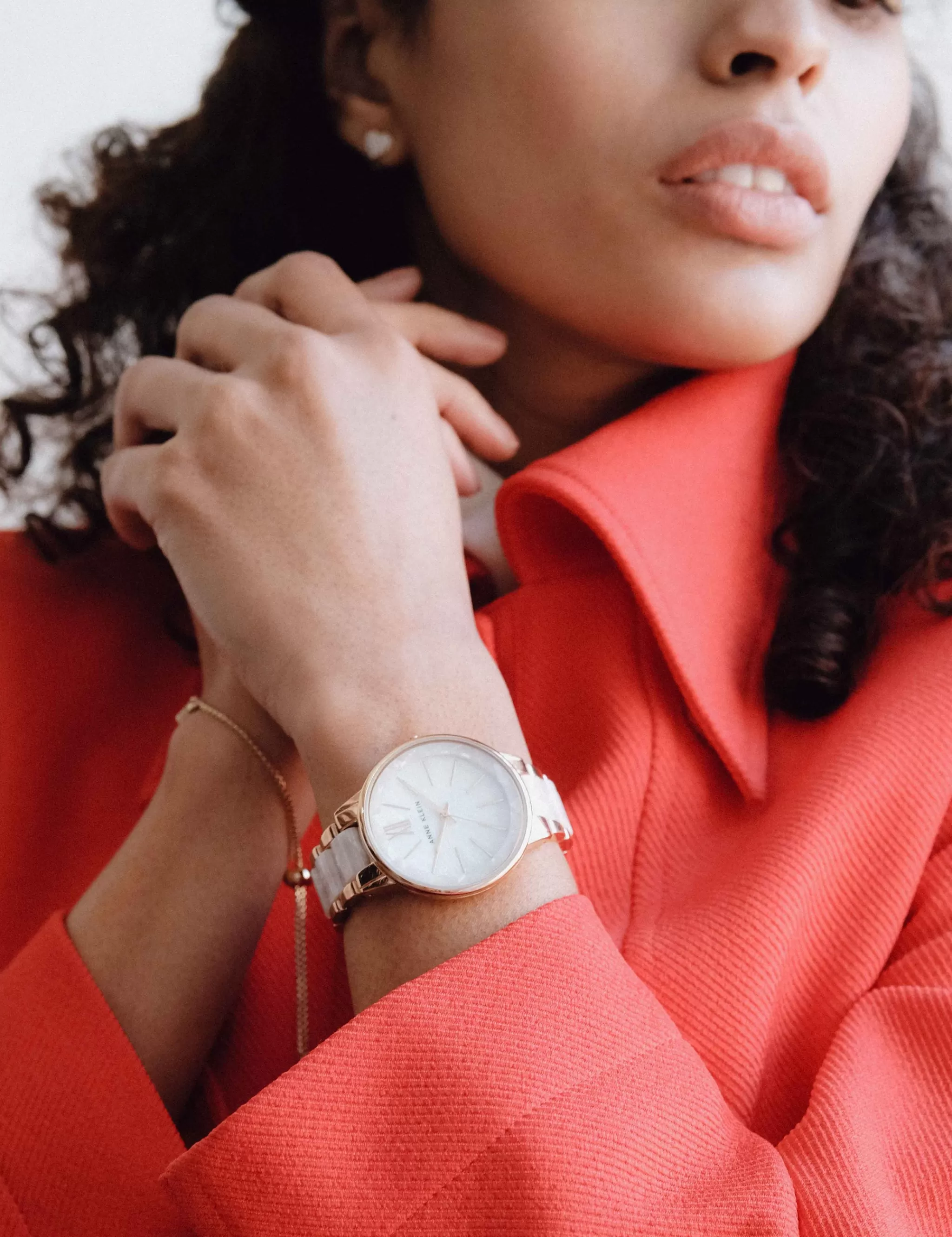Online Anne Klein Marbleized Resin Bracelet Watch