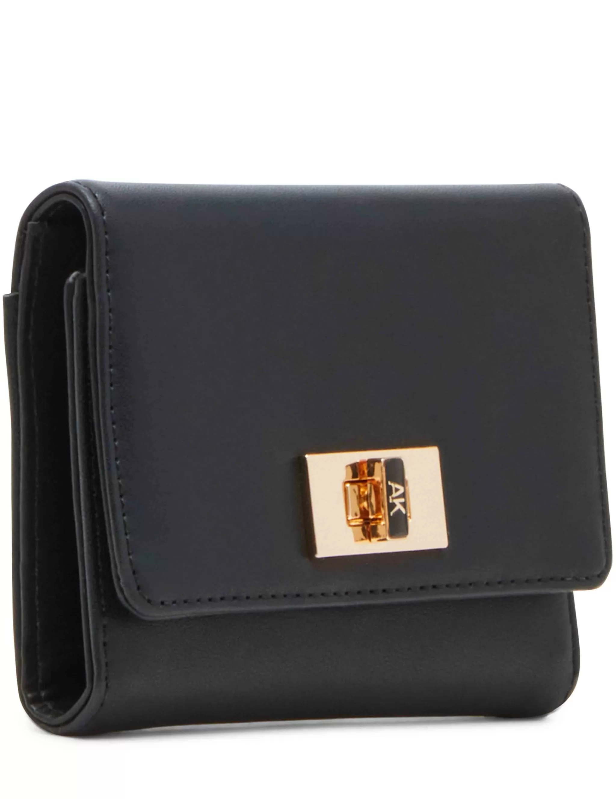 Cheap Anne Klein Medium Flap Wallet With Enamel Turn Lock
