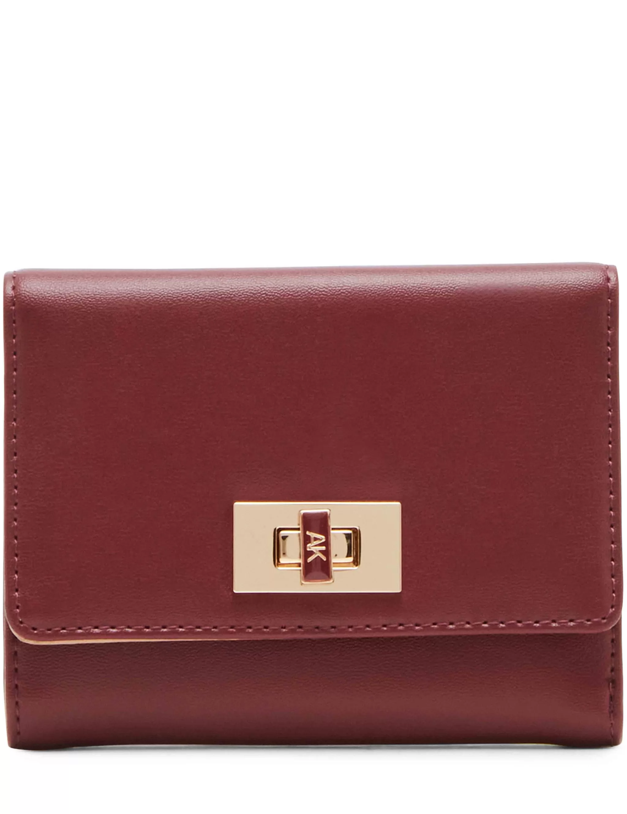Clearance Anne Klein Medium Flap Wallet With Enamel Turn Lock