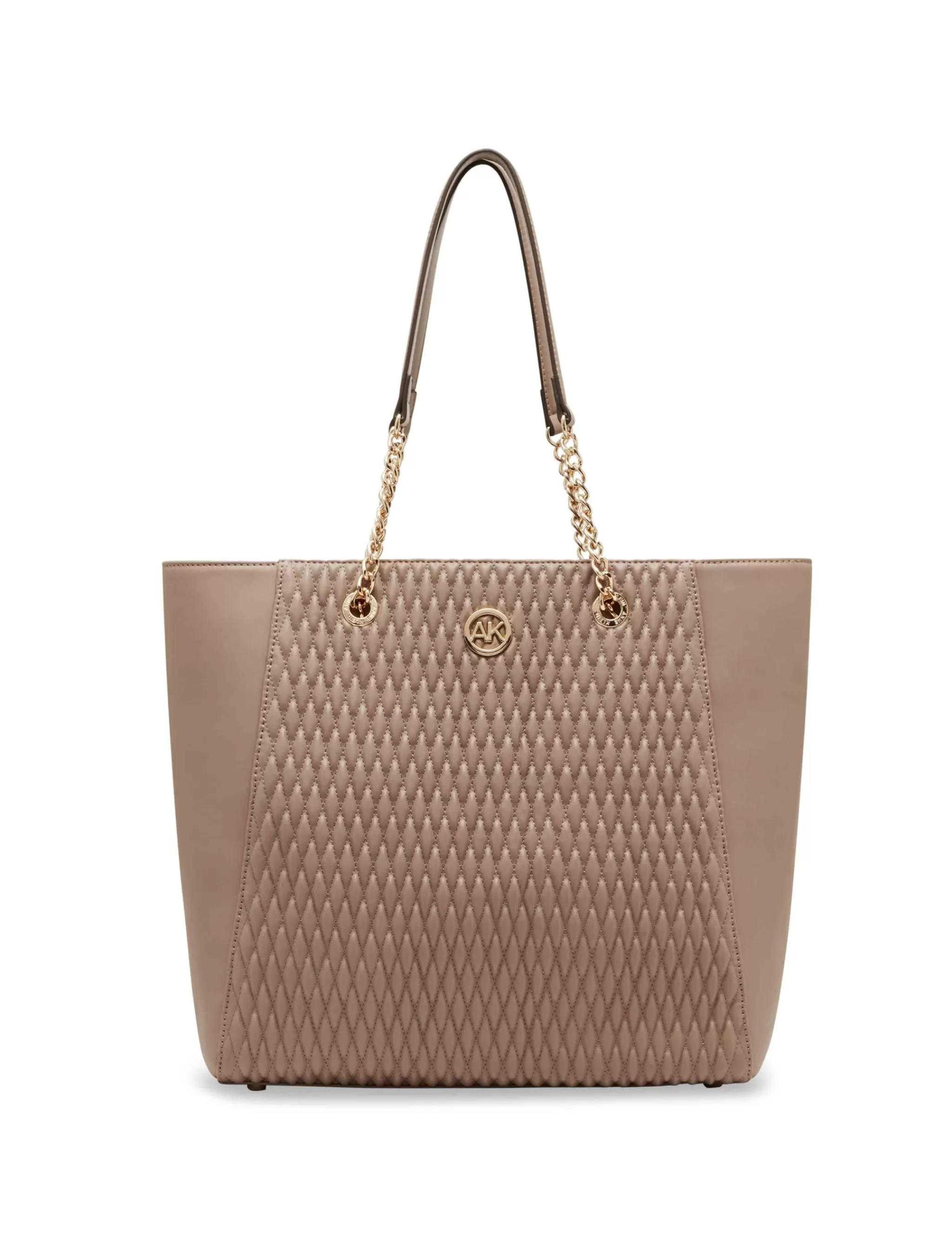 Best Anne Klein Medium Ruched Tote With Chain Straps