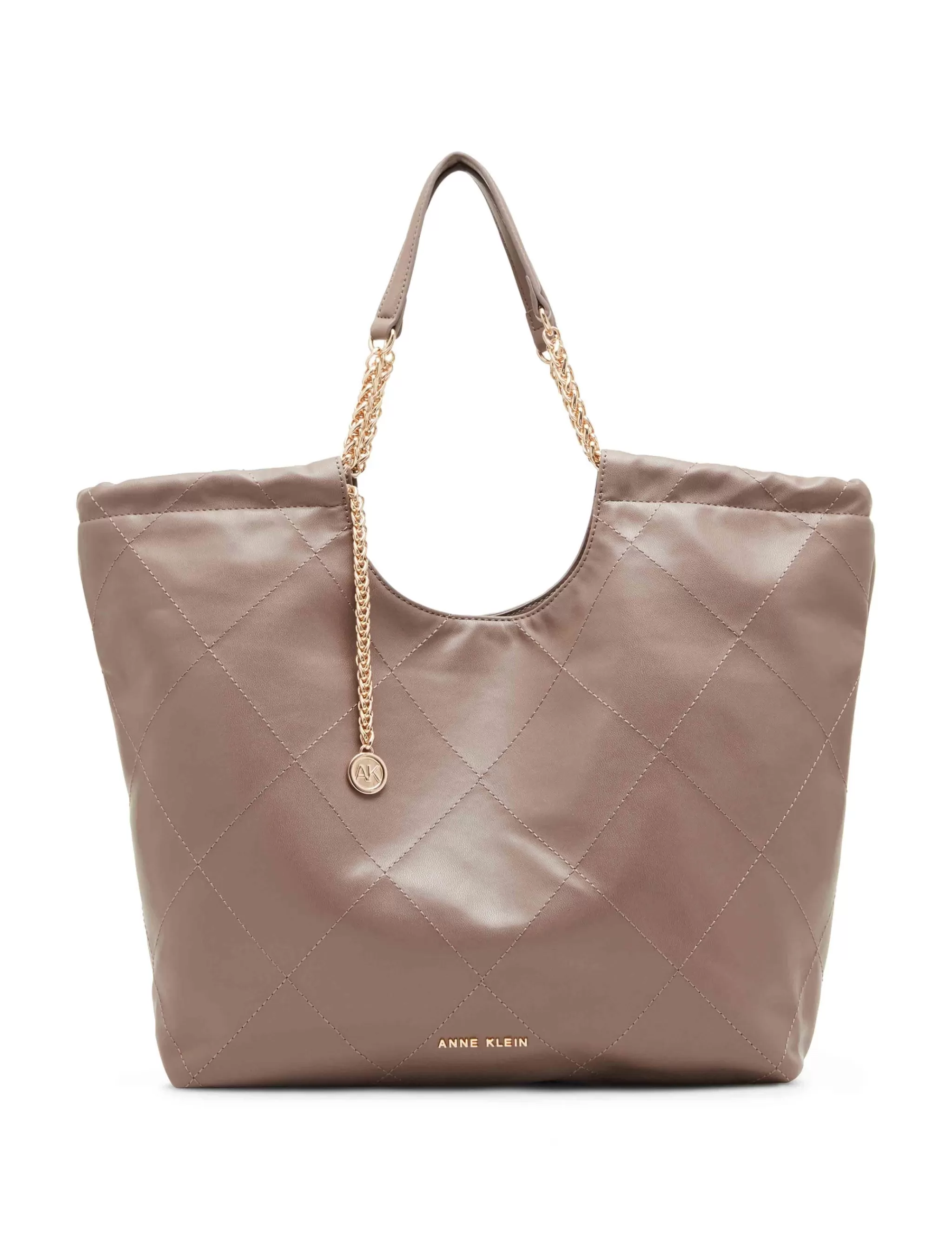 Cheap Anne Klein Medium Stitched Quilted Tote With Chain Strap