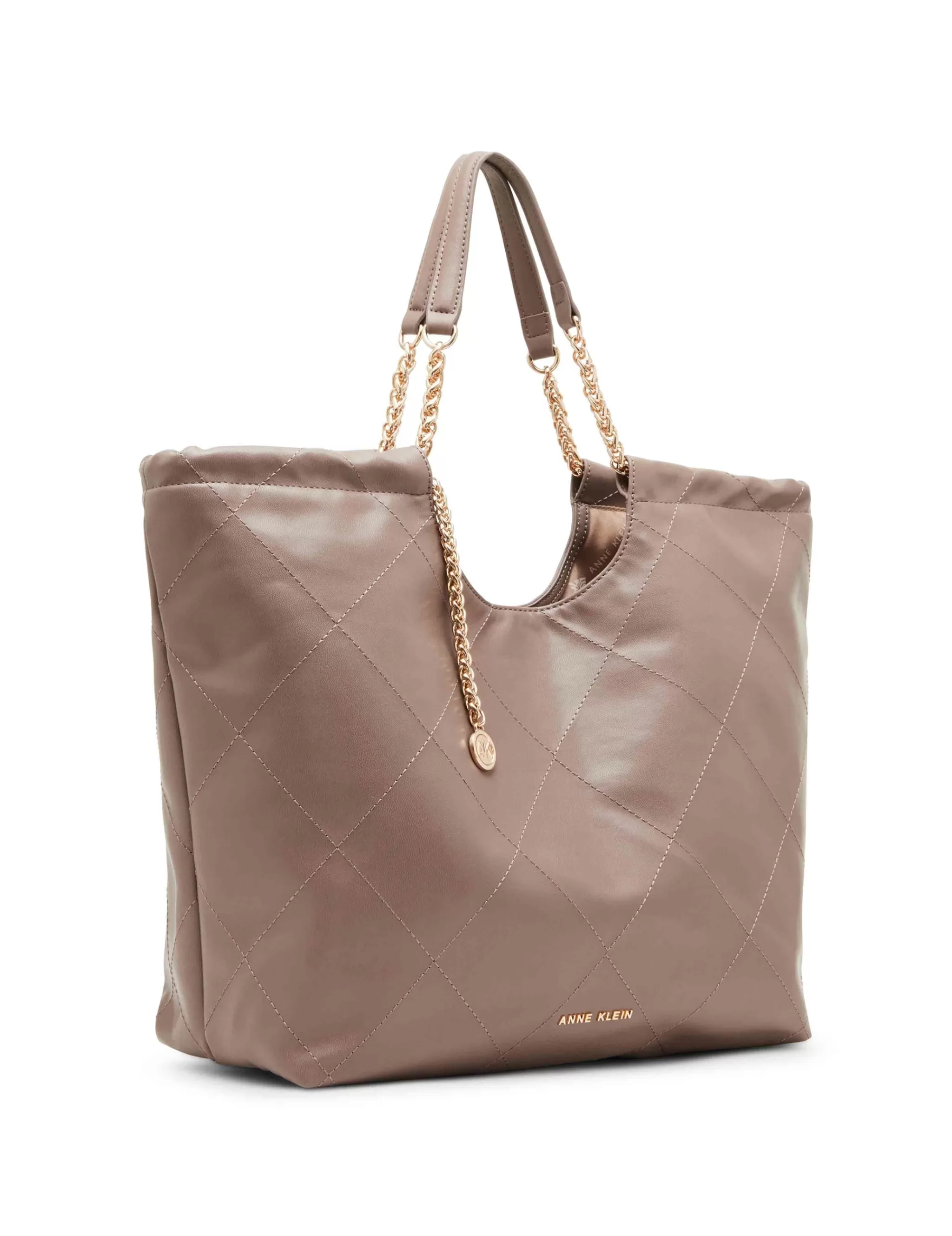 Cheap Anne Klein Medium Stitched Quilted Tote With Chain Strap