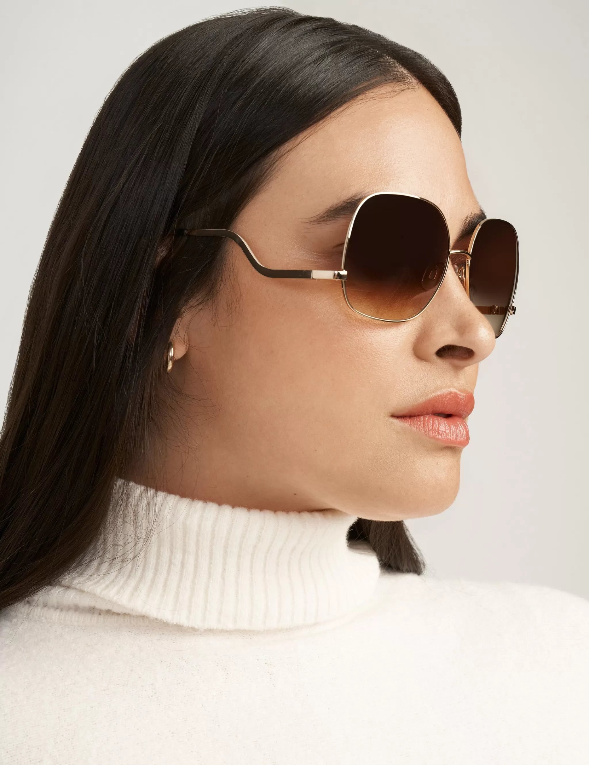 Shop Anne Klein Metal Square Frame Sunglasses