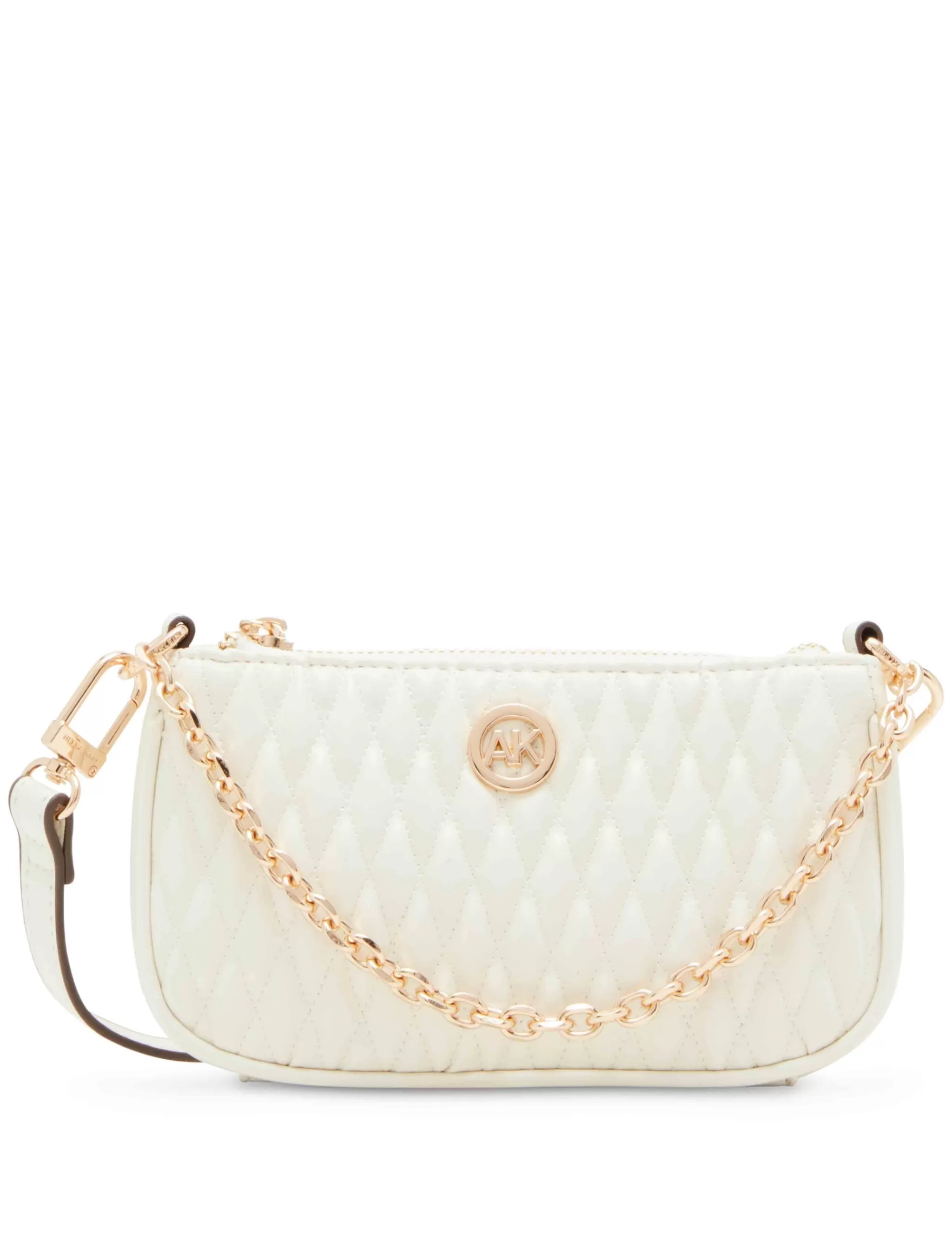 Fashion Anne Klein Mini Ruched Crossbody With Chain Swag