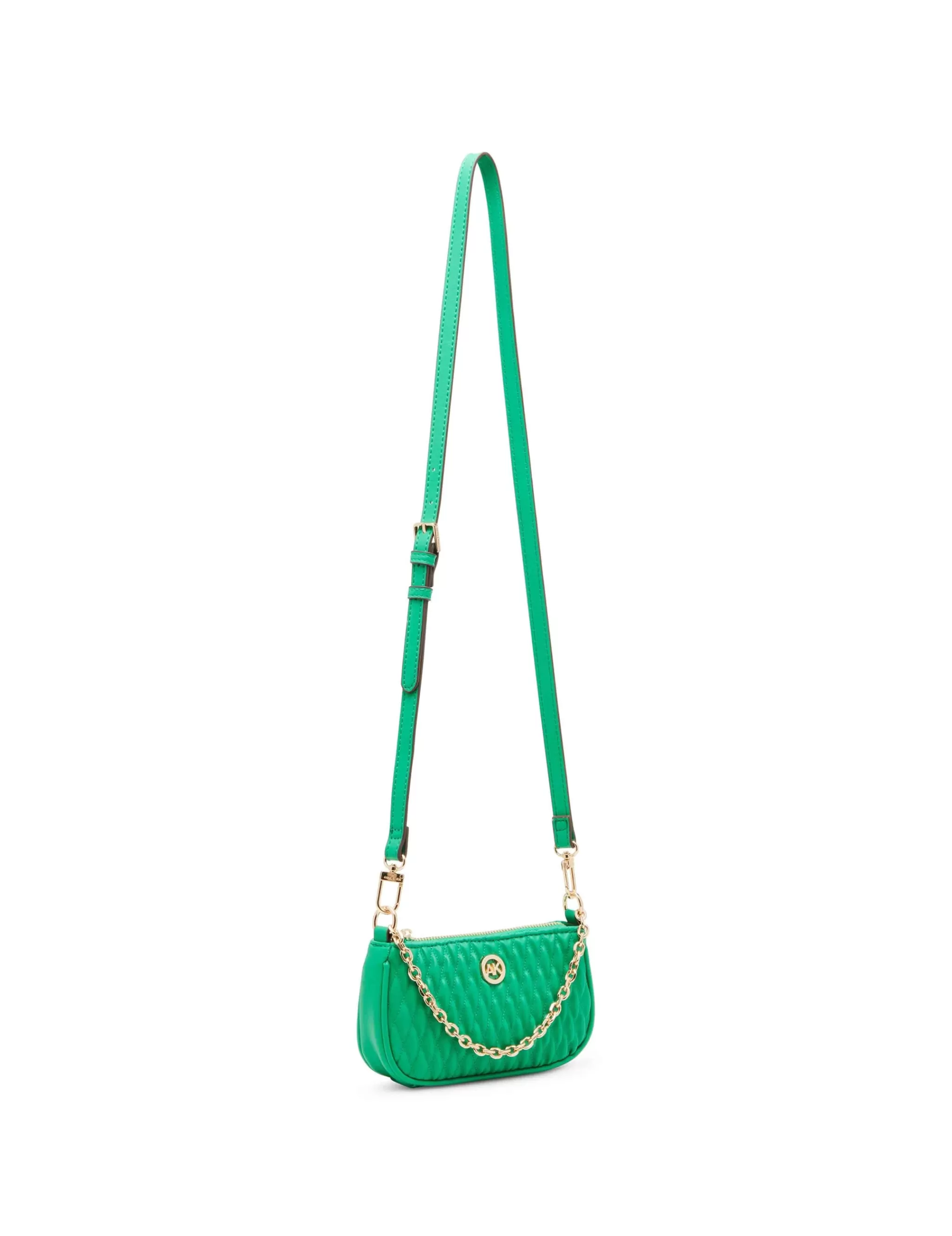 Hot Anne Klein Mini Ruched Crossbody With Chain Swag