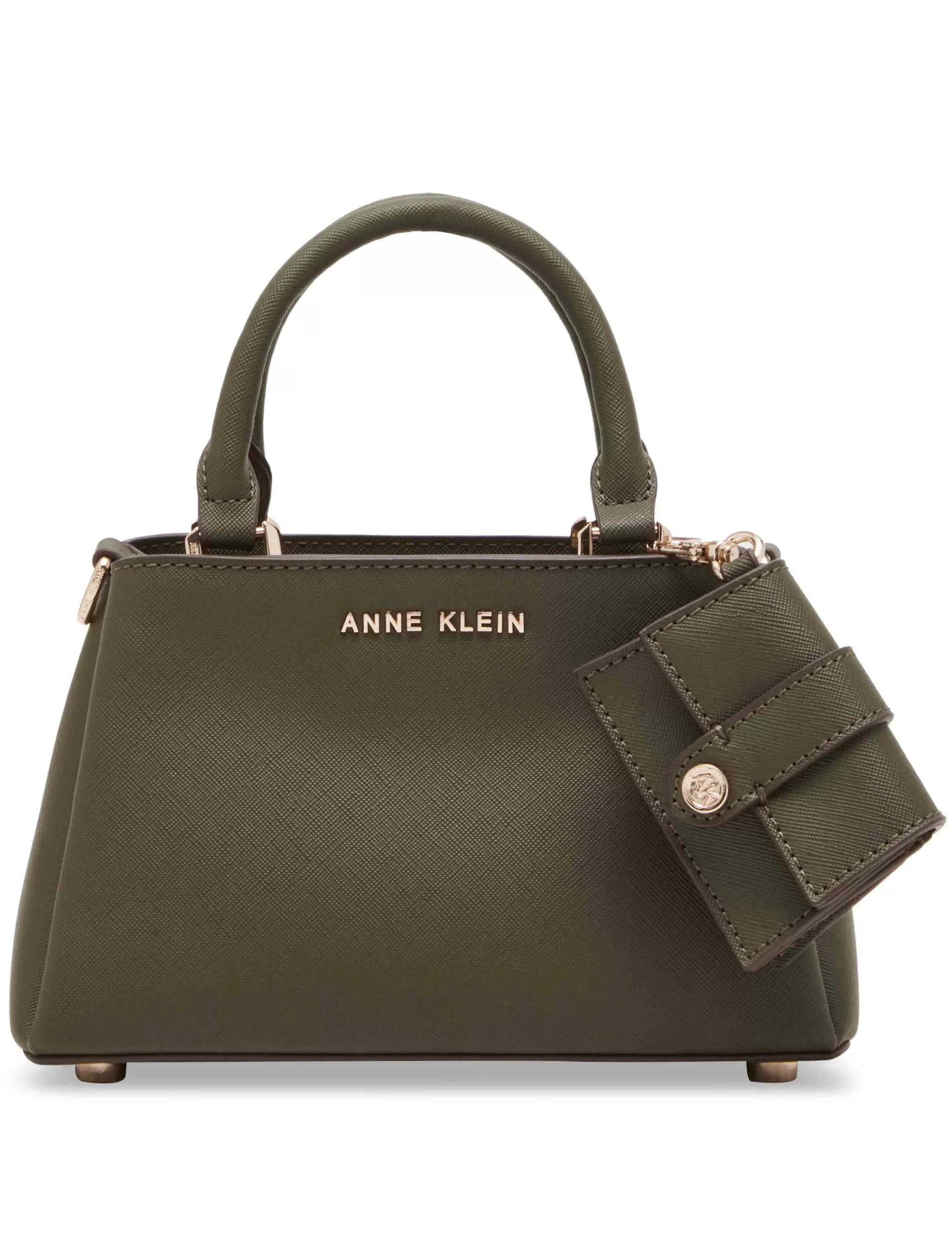 Best Anne Klein Mini Triple Compartment Crossbody Olive