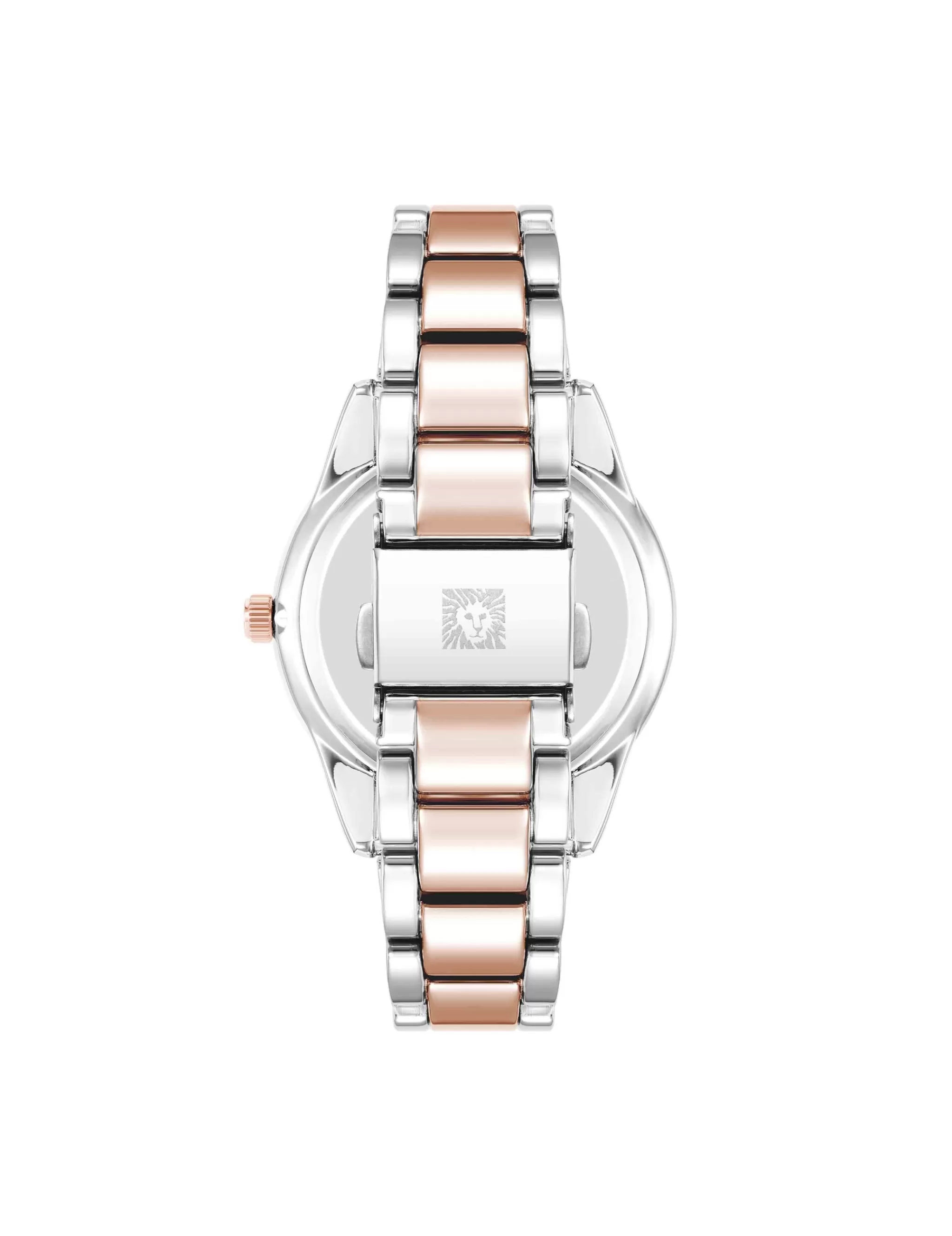 Cheap Anne Klein Minimalist Contemporary Boyfriend Watch Brown/Silver-Tone/Rose Gold-Tone