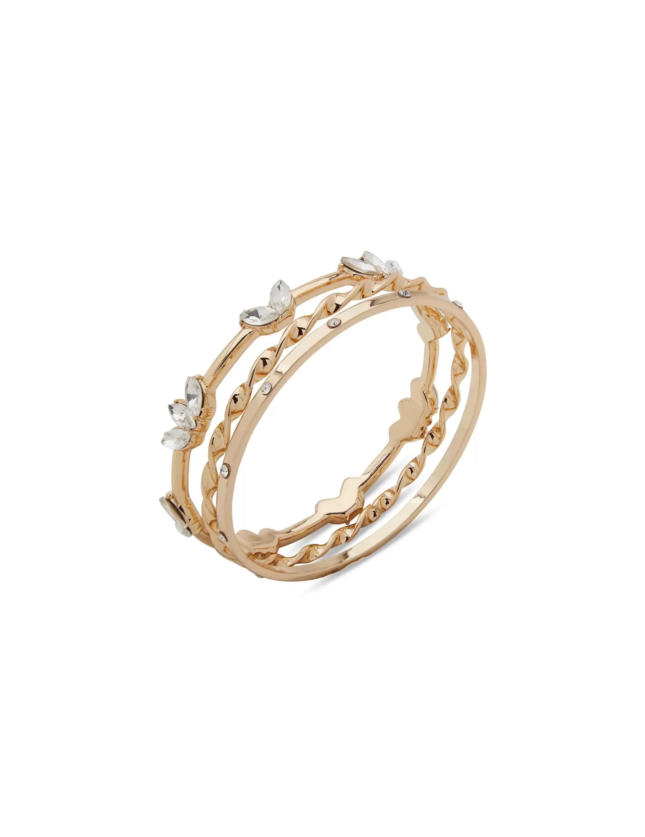 Discount Anne Klein Navette Stone Crystal Bangle