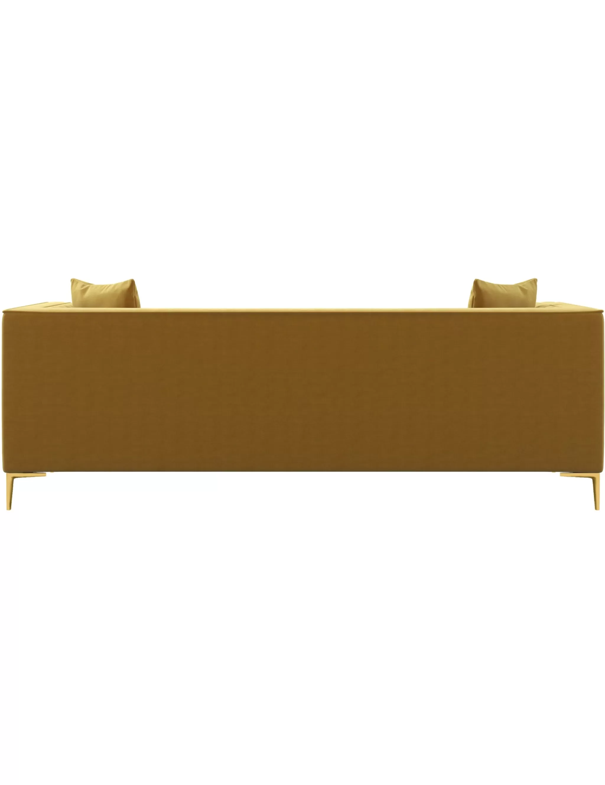 Outlet Anne Klein Nizzoli Yellow Mustard 91" Velvet Sofa
