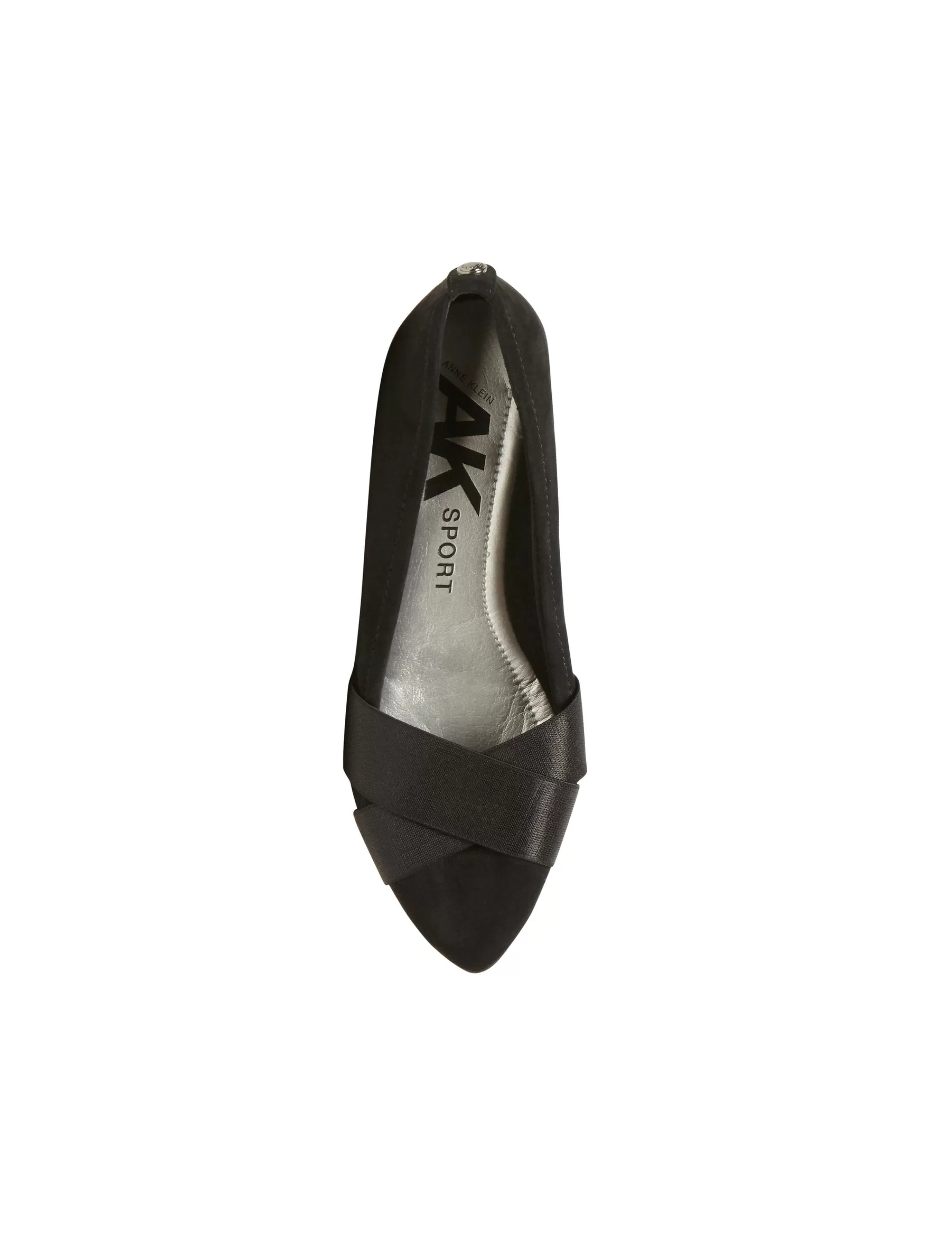 New Anne Klein Oalise Flat Black Fabric