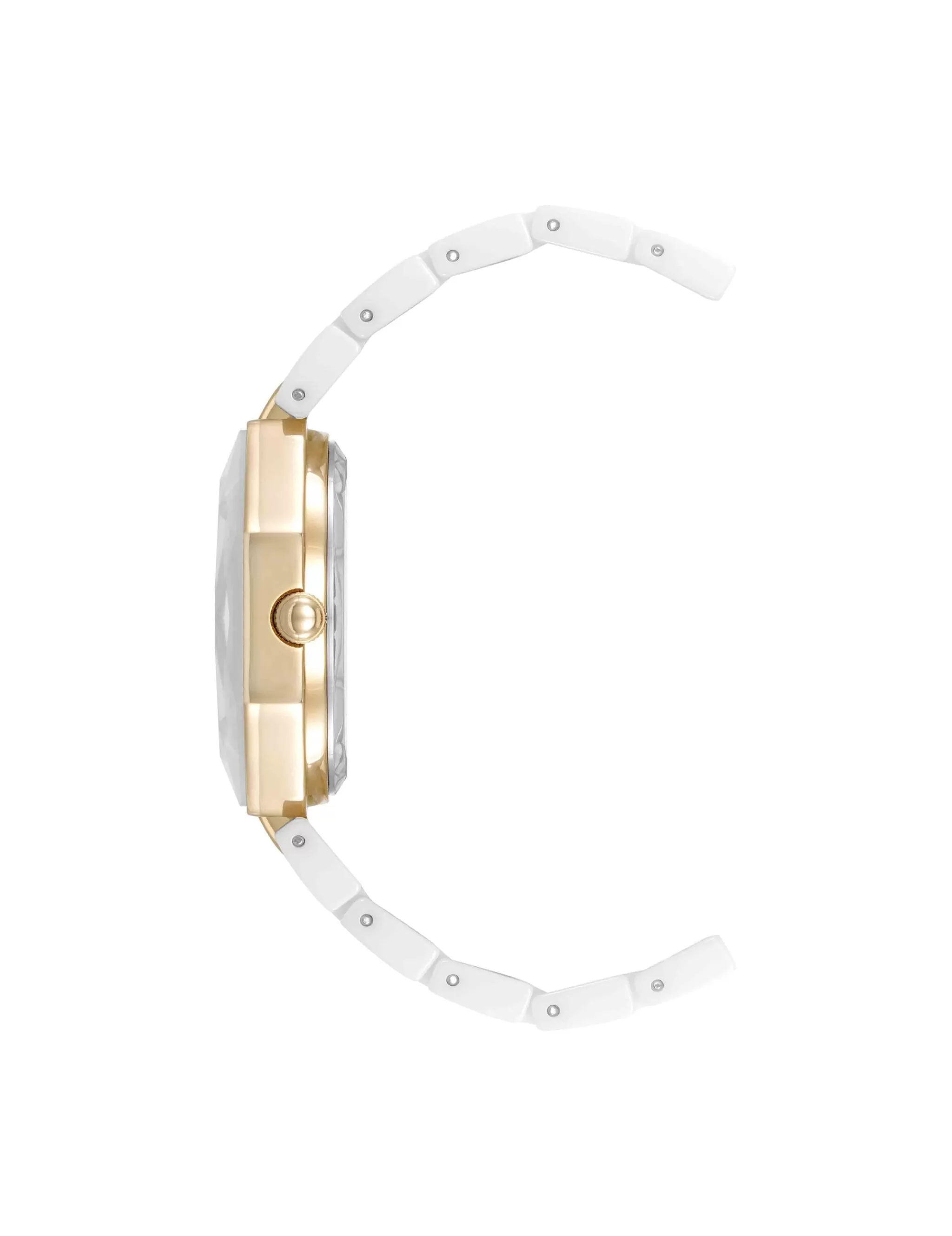 Cheap Anne Klein Octagonal Ceramic Diamond Dial Bracelet Watch