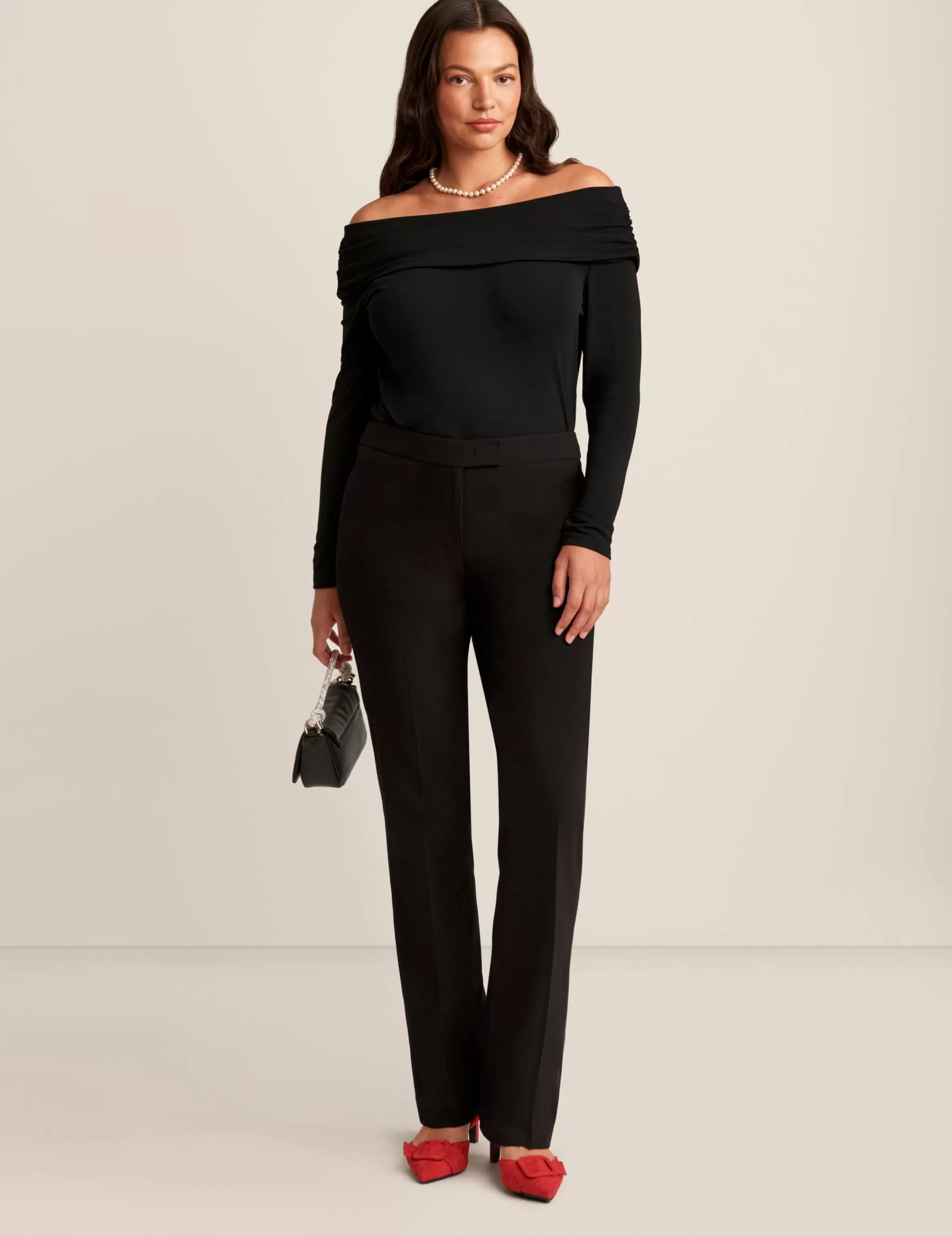 Outlet Anne Klein Off The Shoulder Top Anne Black