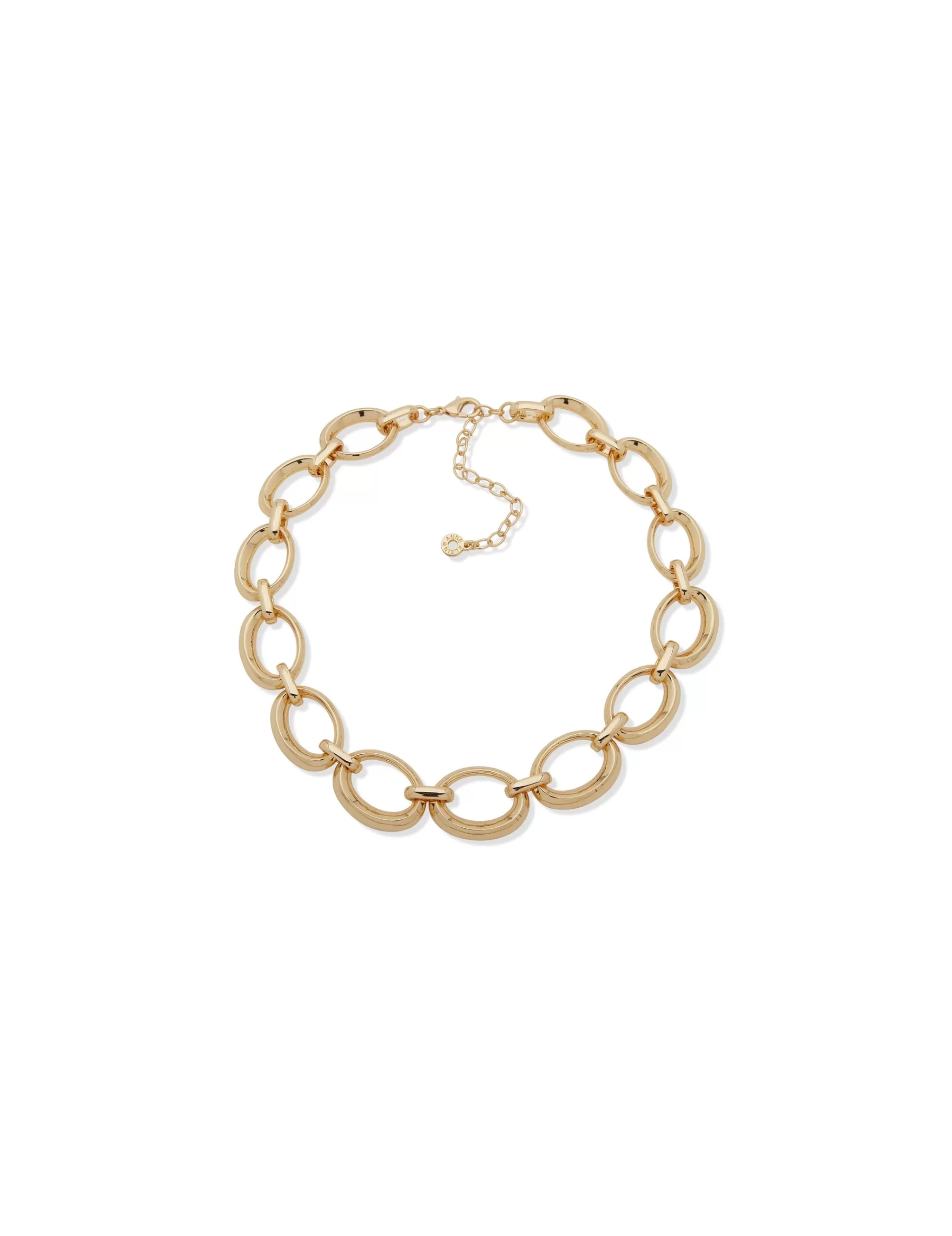 Shop Anne Klein Oval Links Collar Necklace