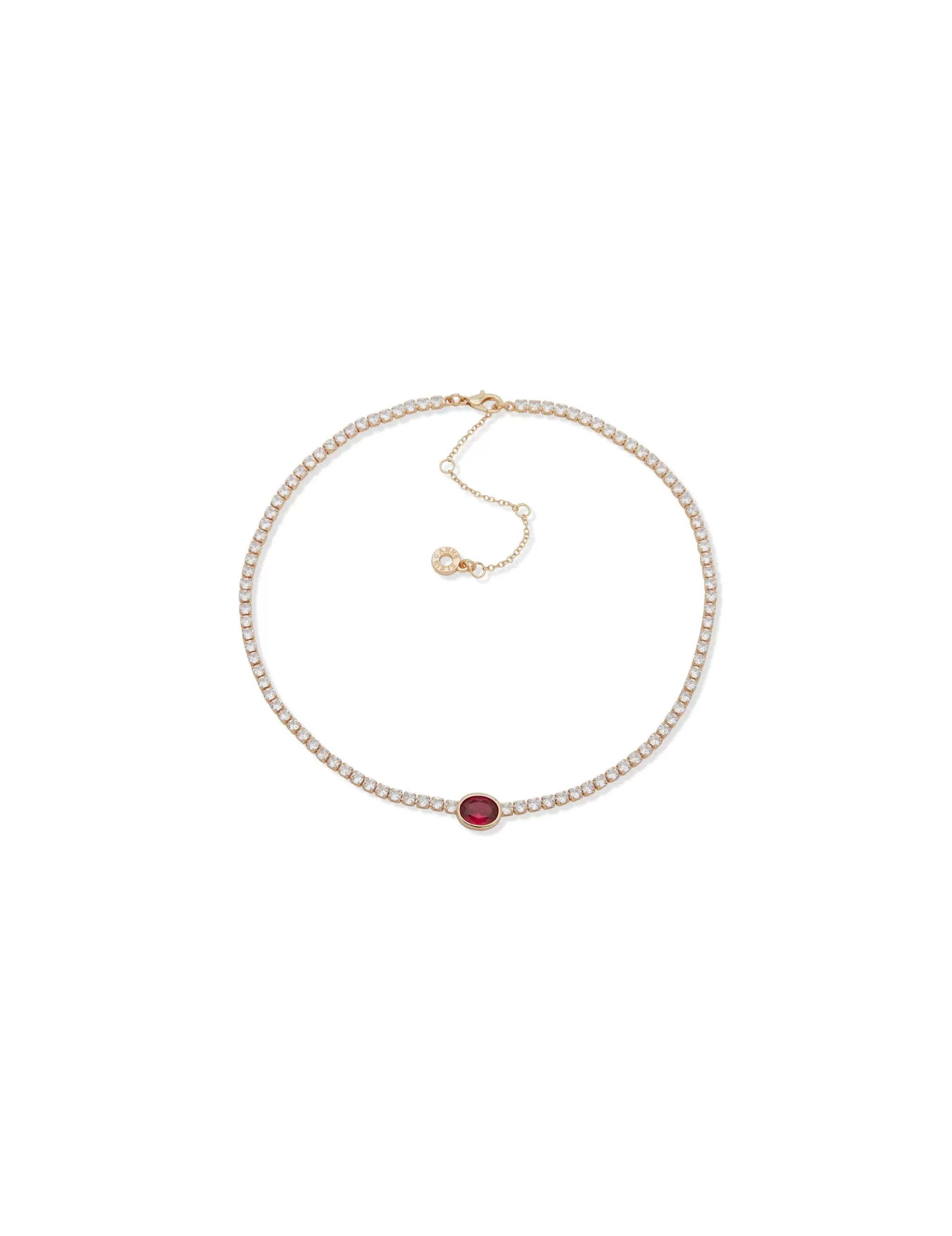 Store Anne Klein Oval Pendant Necklace