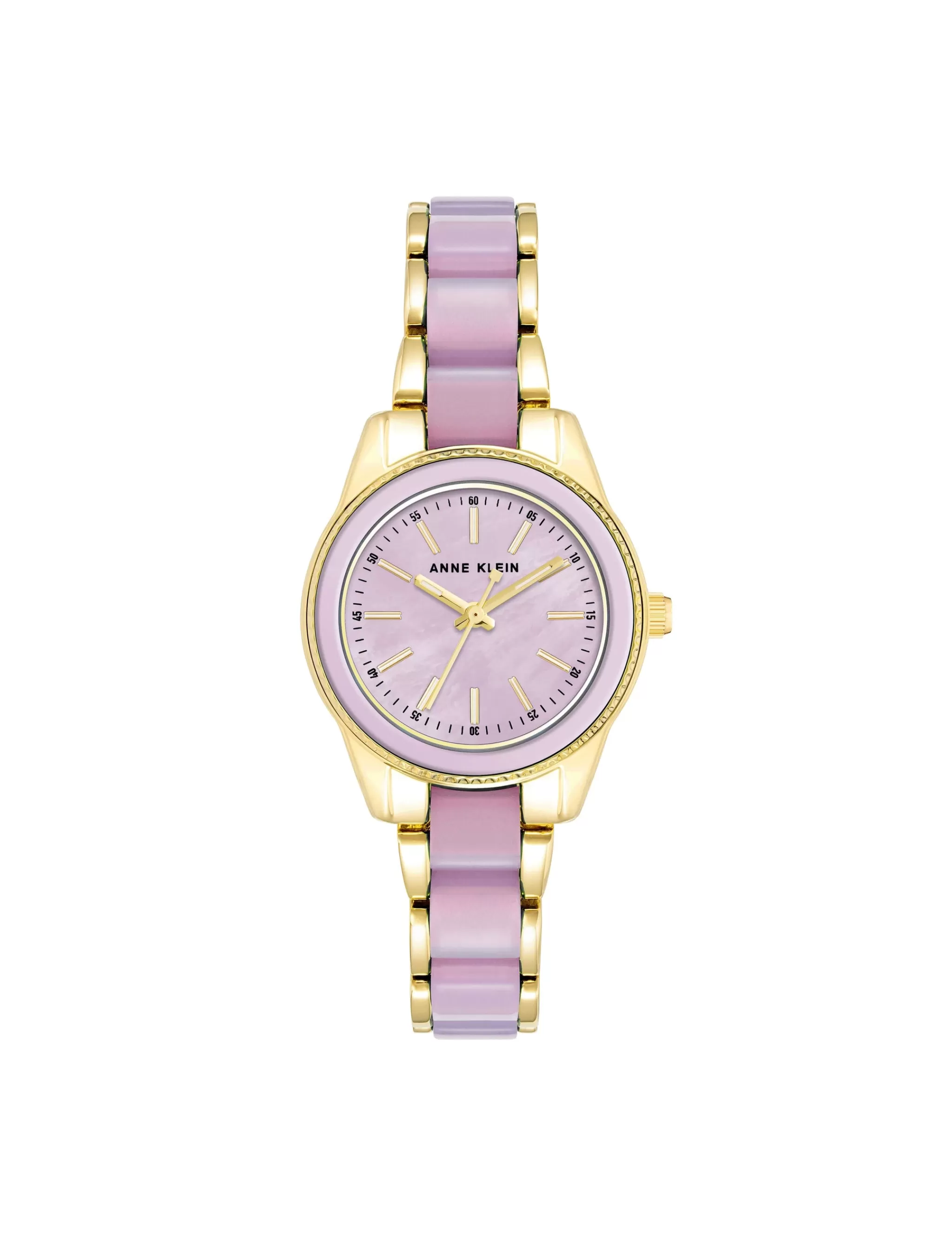 Shop Anne Klein Pearlescent Acetate Link Bracelet Watch