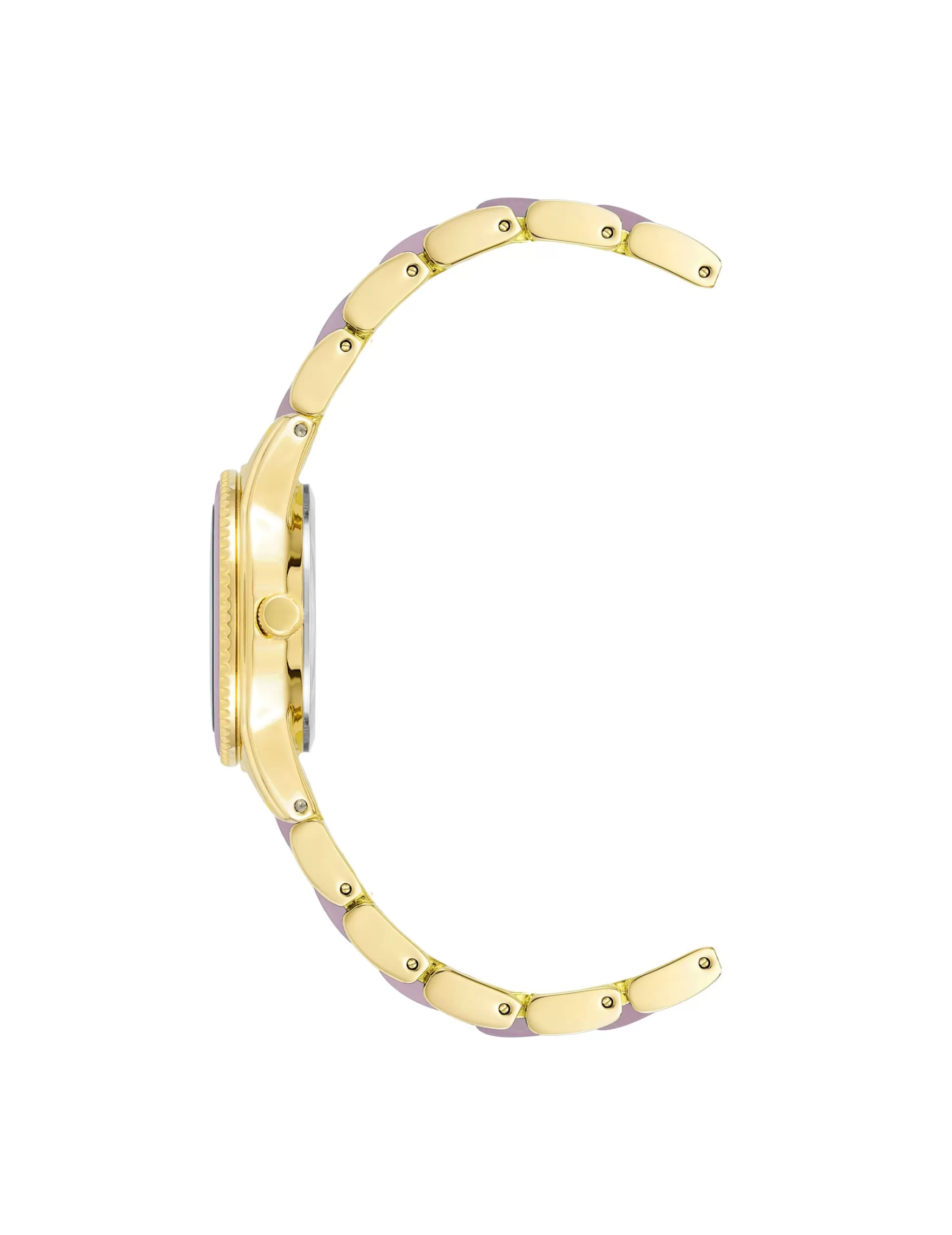 Shop Anne Klein Pearlescent Acetate Link Bracelet Watch