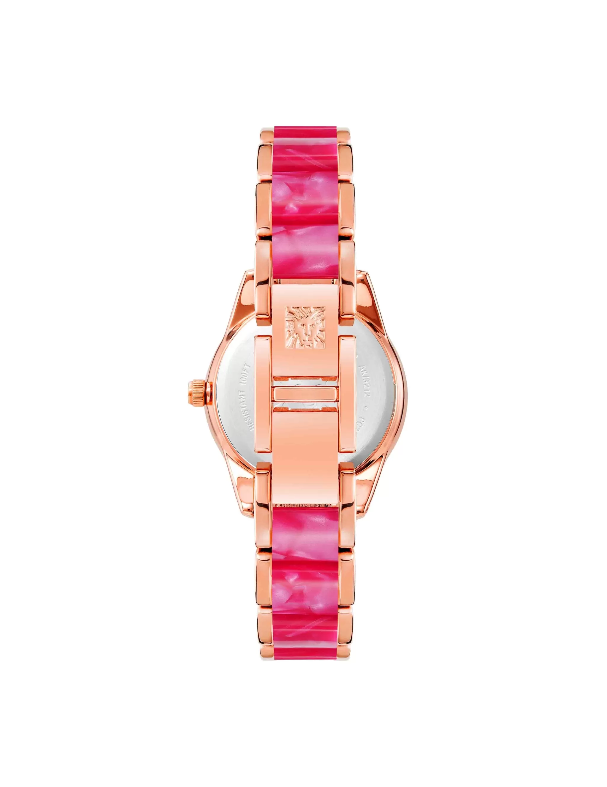 New Anne Klein Pearlescent Acetate Link Bracelet Watch