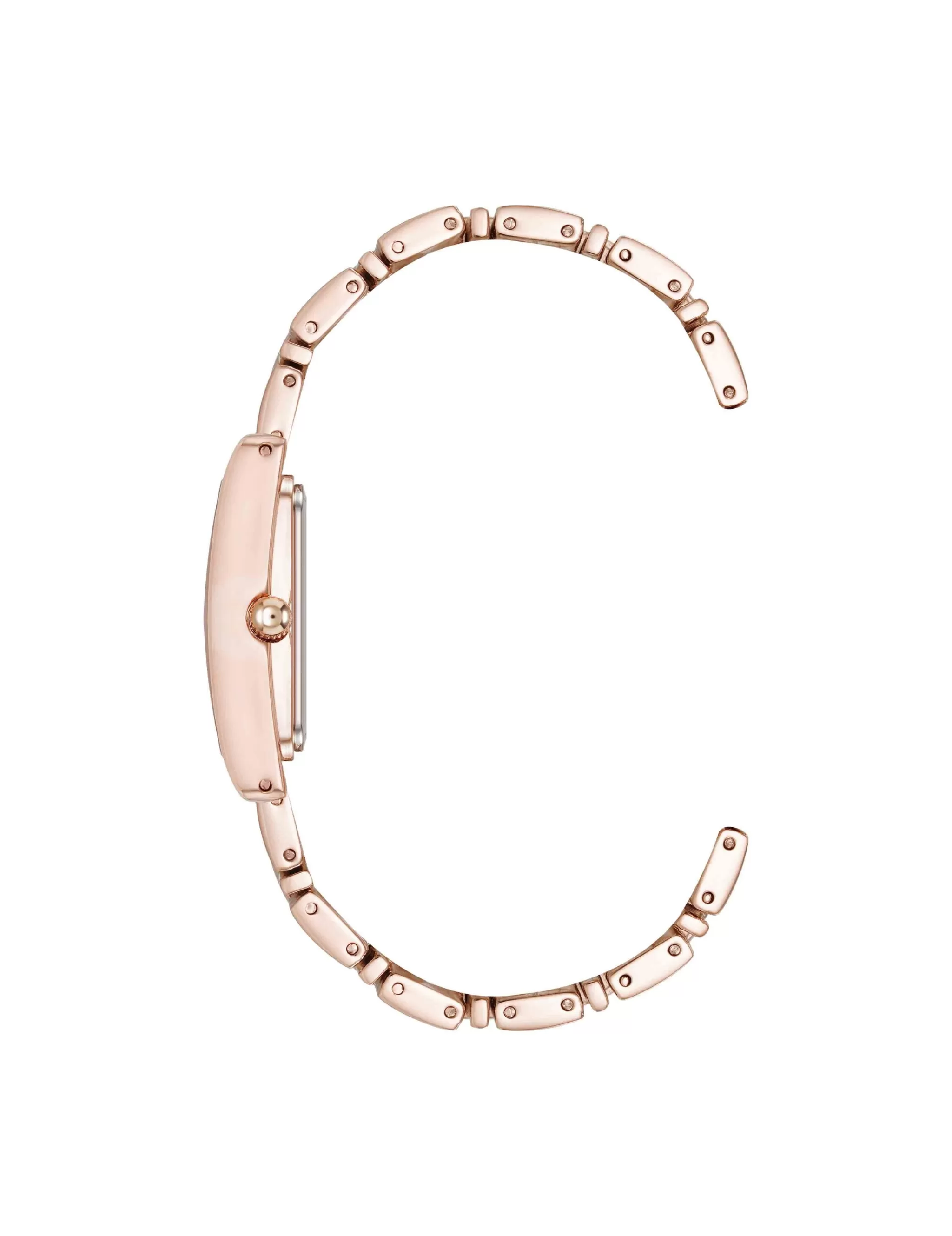 Online Anne Klein Premium Crystal Accented Grooved Link Bracelet Watch