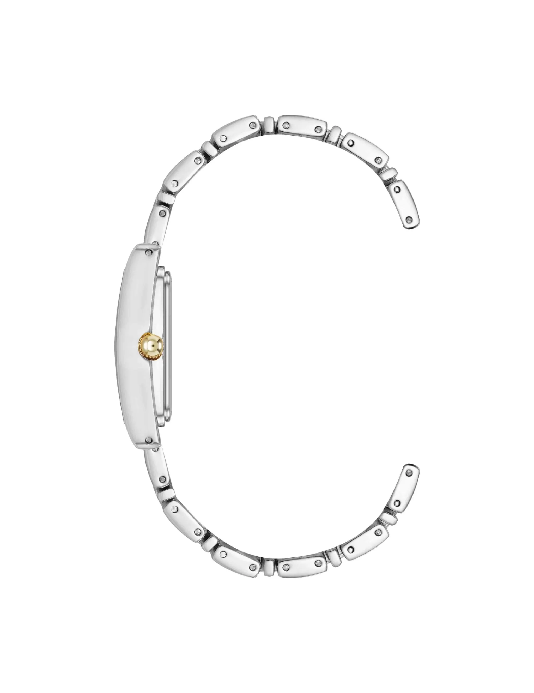 Online Anne Klein Premium Crystal Accented Grooved Link Bracelet Watch