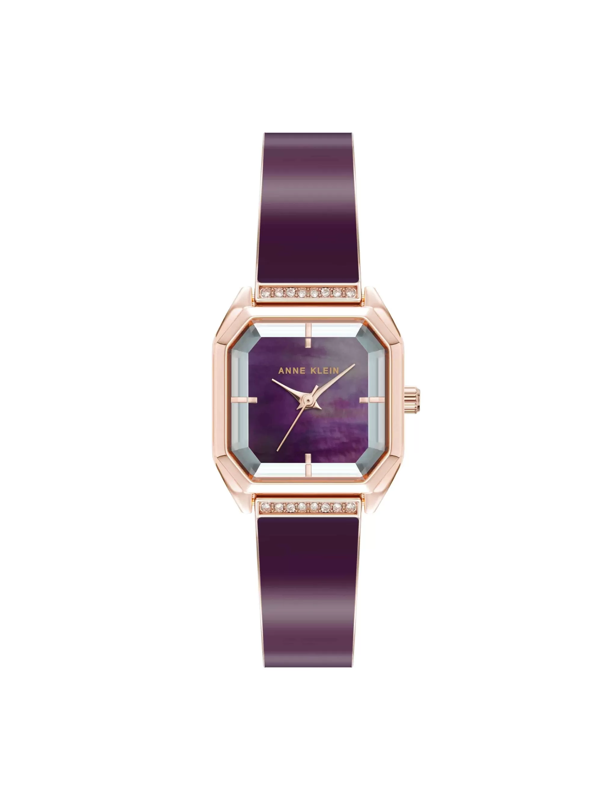 Best Sale Anne Klein Premium Crystal Square Bangle Watch
