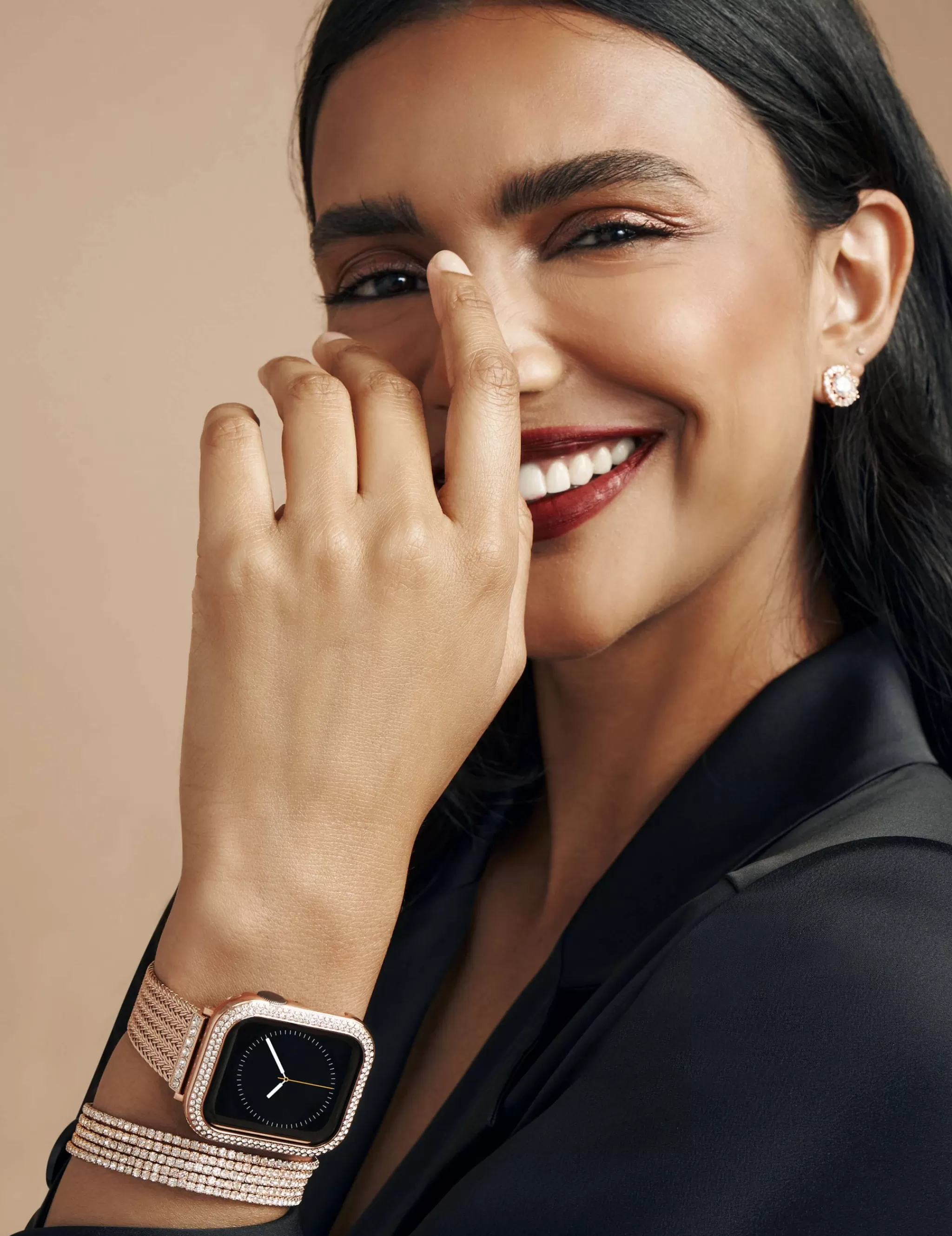 Online Anne Klein Premium Crystals Mesh Band For Apple Watch®