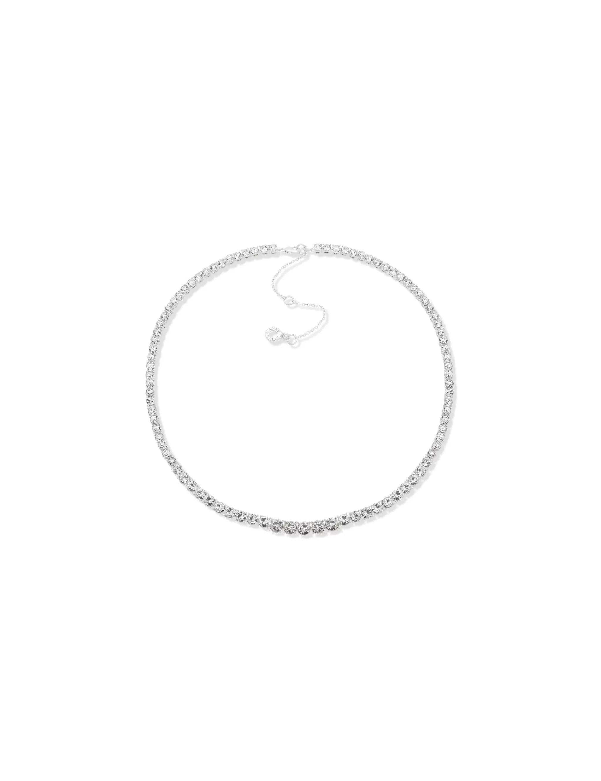 Shop Anne Klein Prong Round Stone Collar Necklace