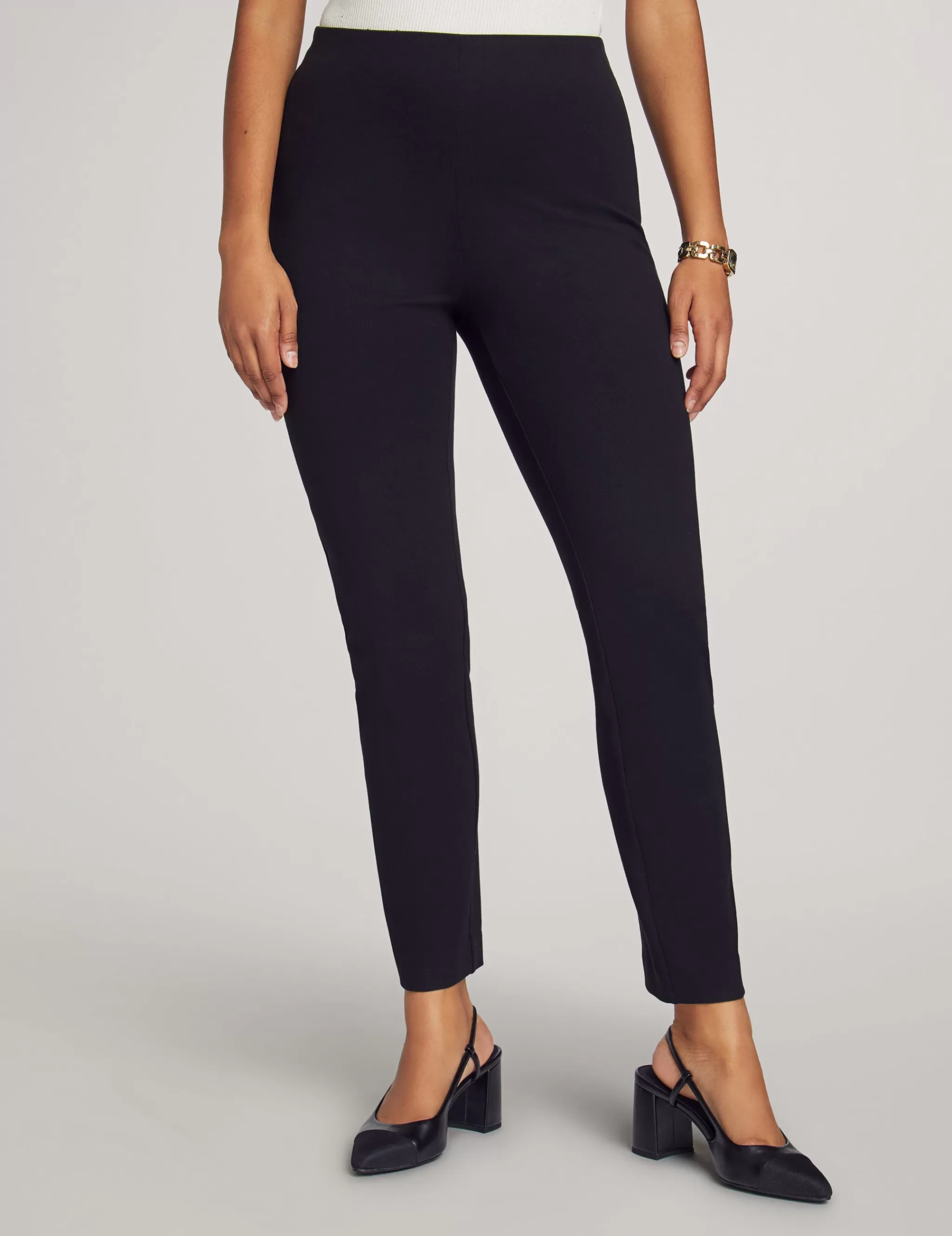 Best Anne Klein Pull On Hollywood Waist Slim Ankle Pant Anne Black