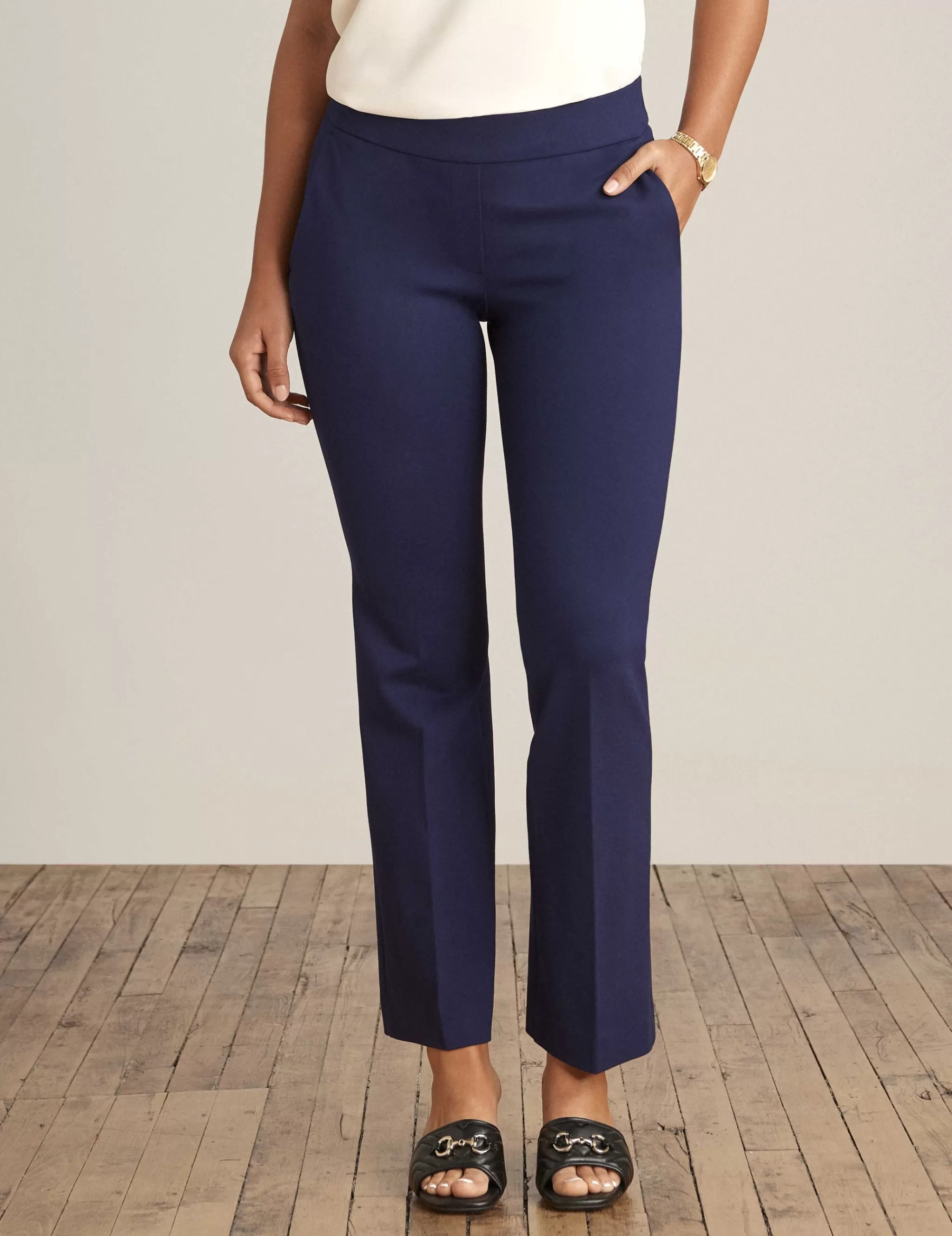 Store Anne Klein Pull On Slash Pocket Trouser Distant Mountain