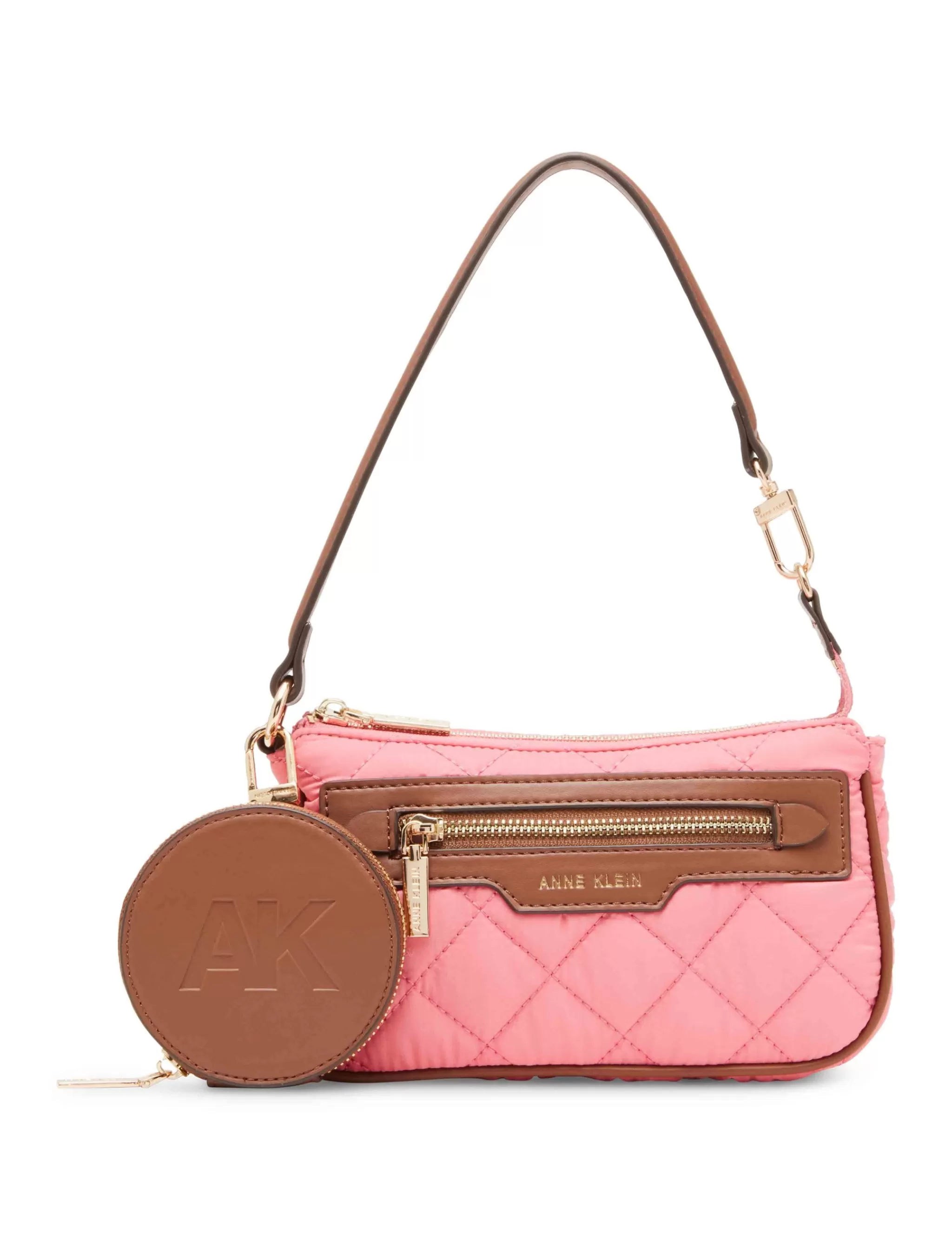 New Anne Klein Quilted Nylon Pochette