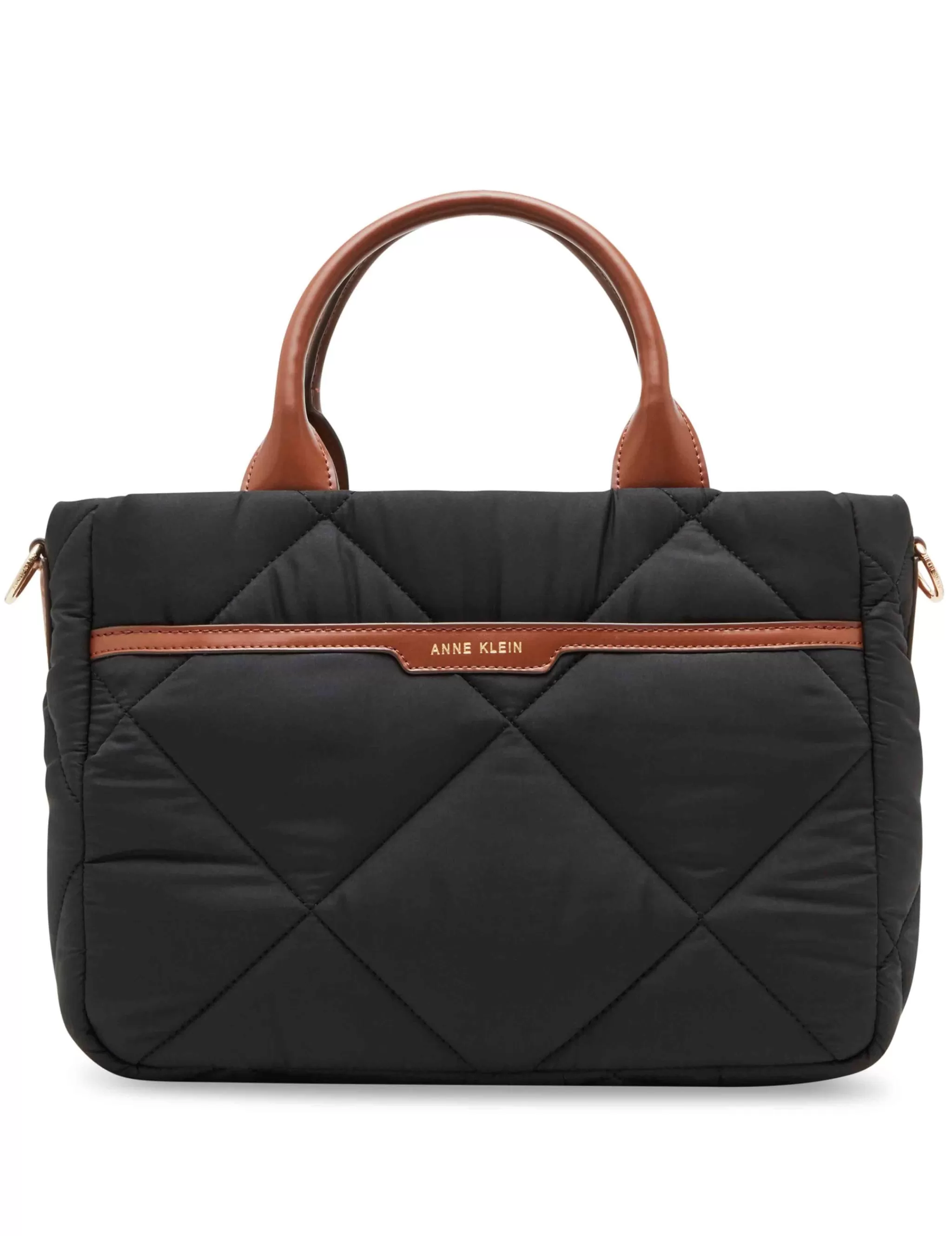 Best Sale Anne Klein Quilted Nylon Satchel And Pouch