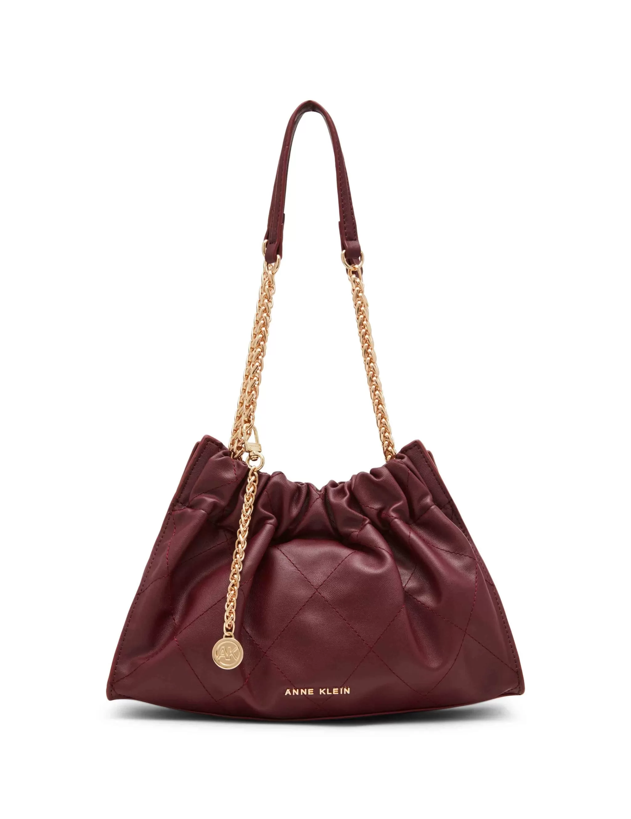 Flash Sale Anne Klein Quilted Stitched Cinched Closure Satchel