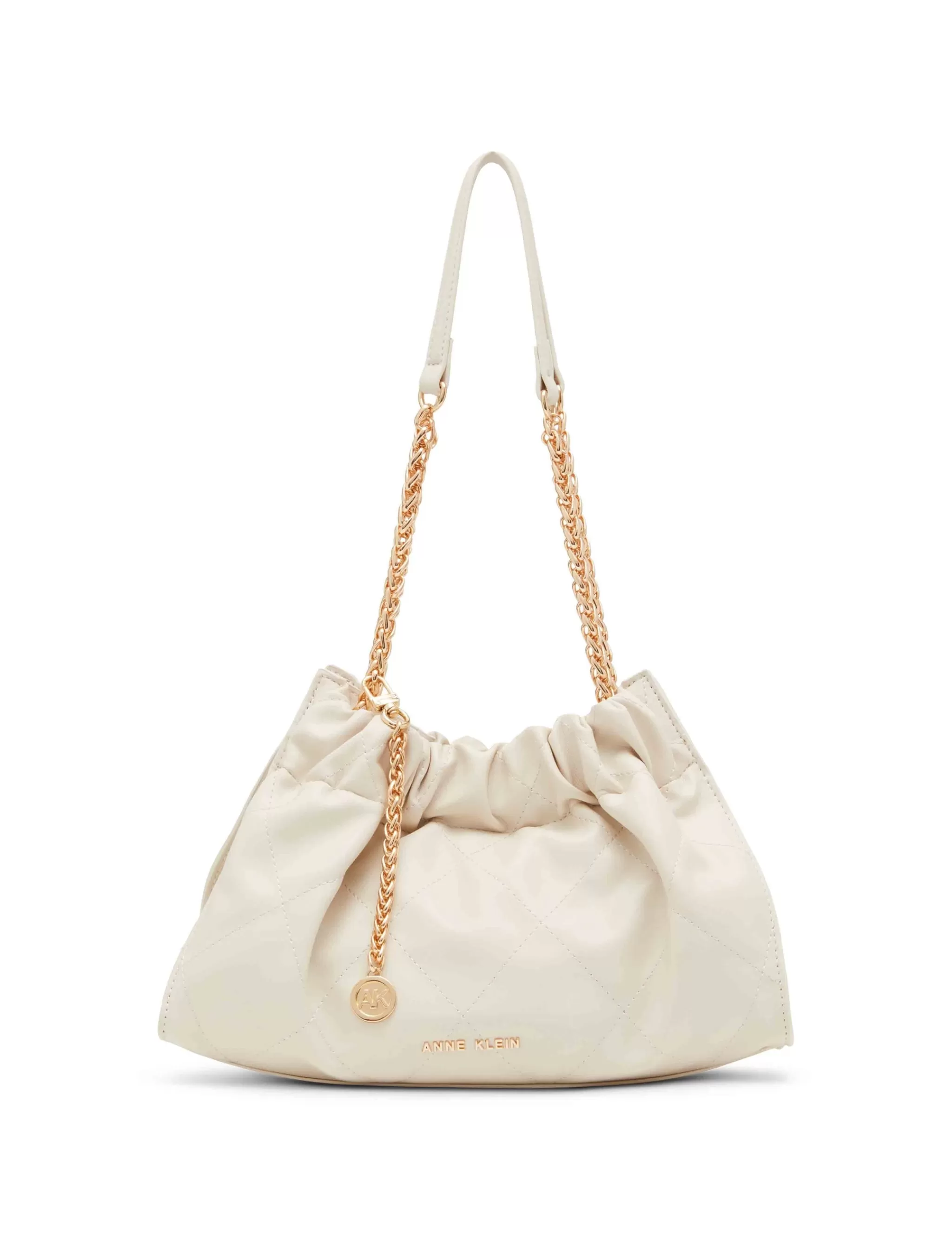 Cheap Anne Klein Quilted Stitched Cinched Closure Satchel